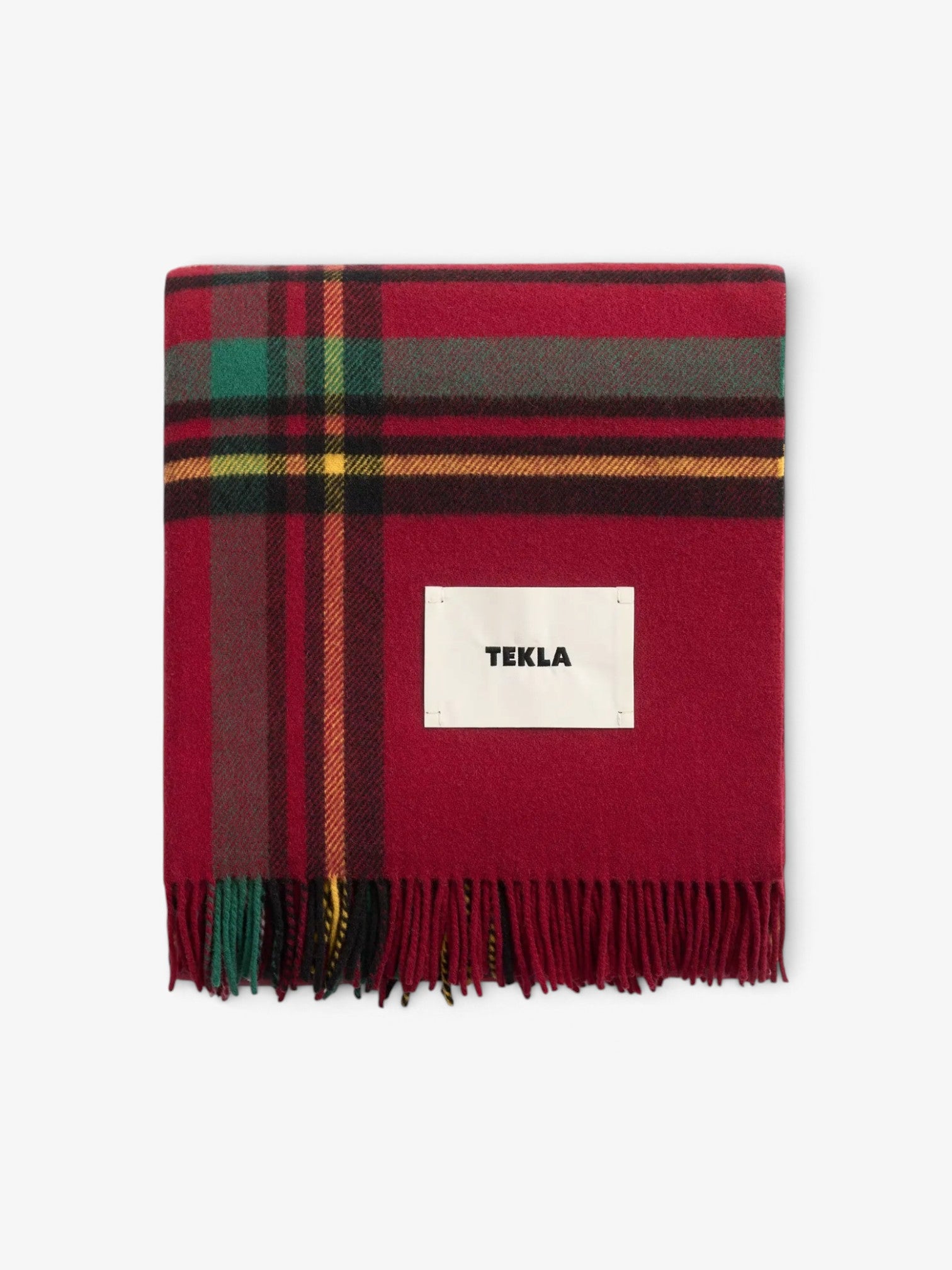 Lambswool Blanket Red Plaid