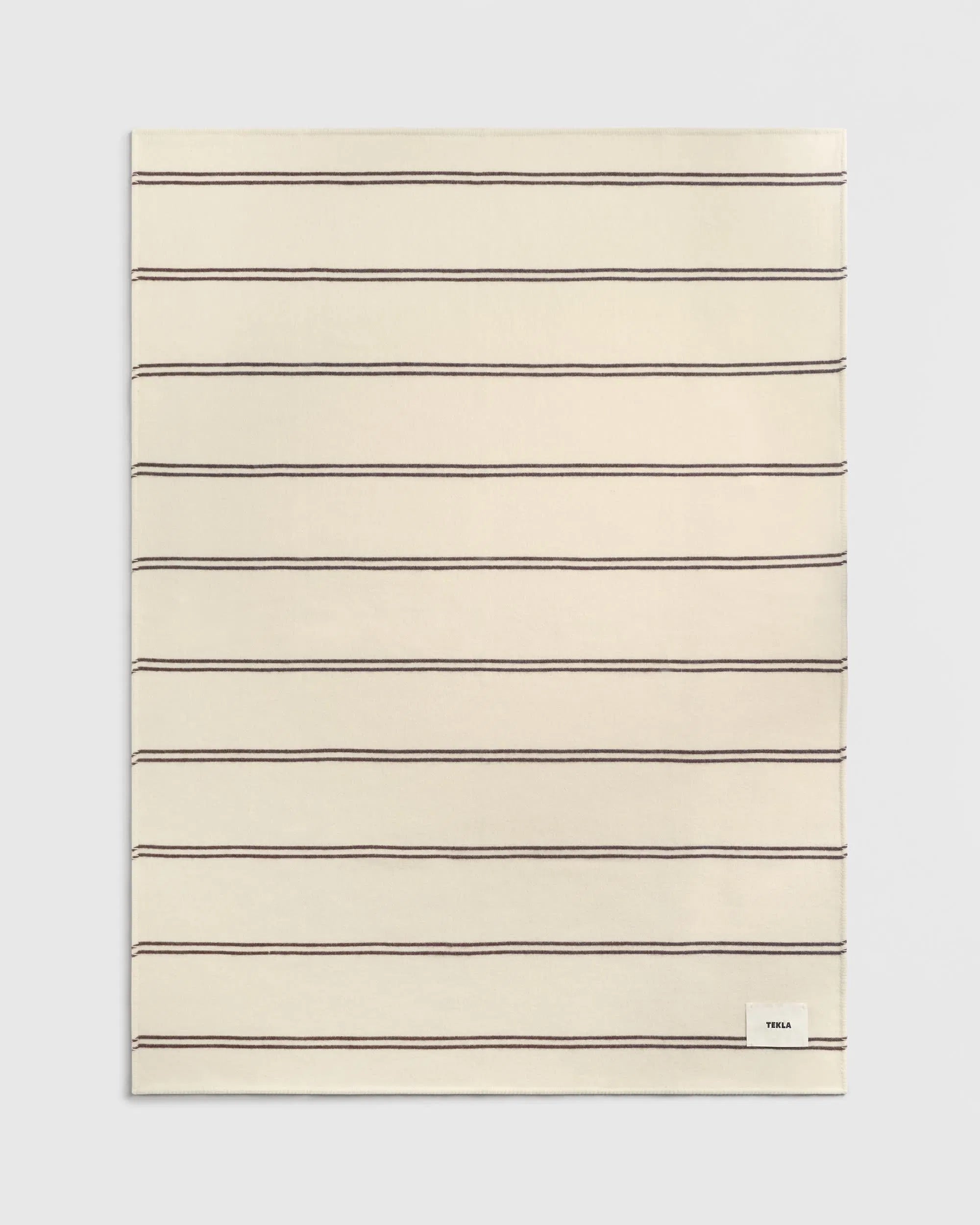 Tekla Lambswool Blanket Ruck Stripes, curated by Shop Sommer in San Francisco.