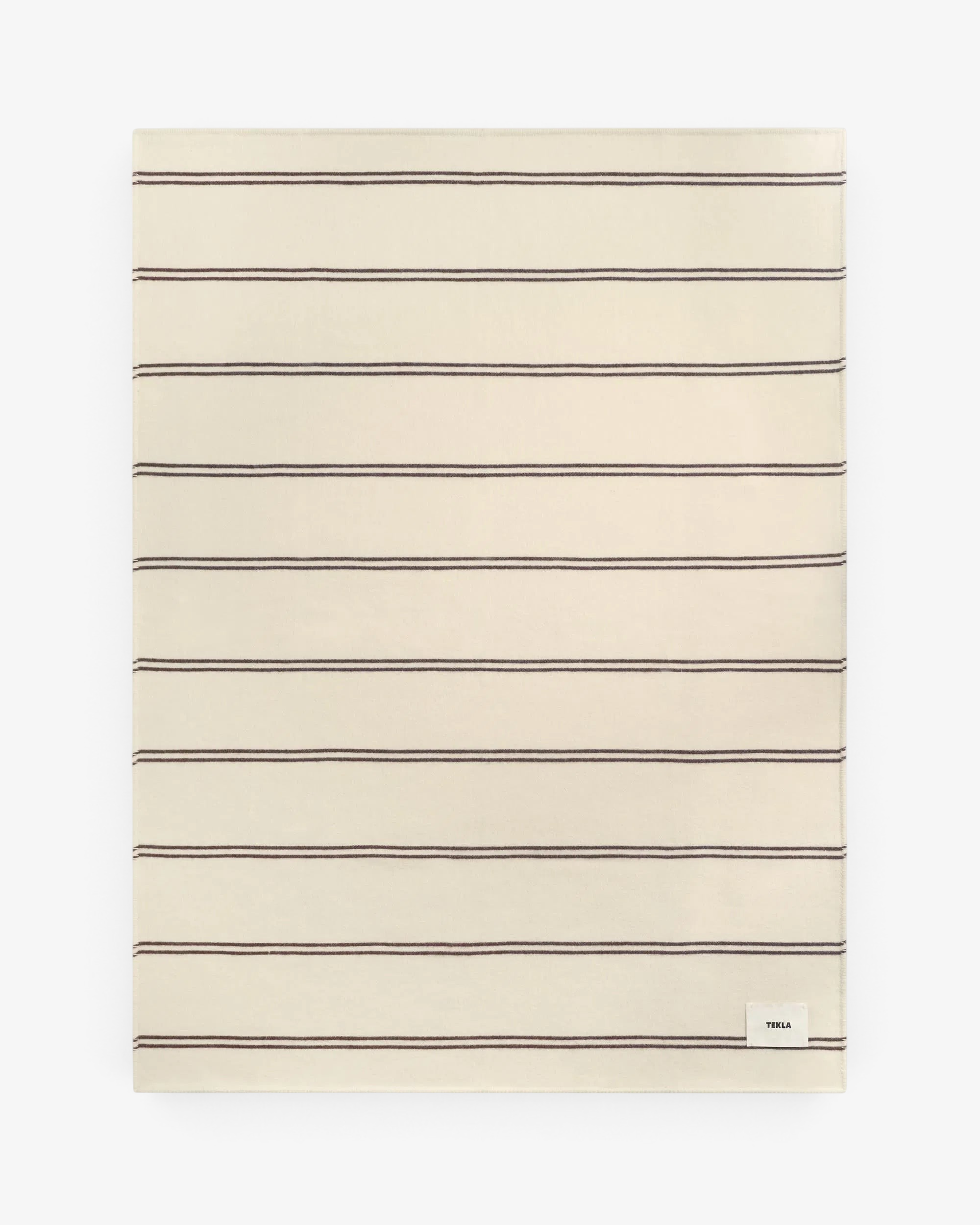 Tekla Lambswool Blanket Ruck Stripes, curated by Shop Sommer in San Francisco.