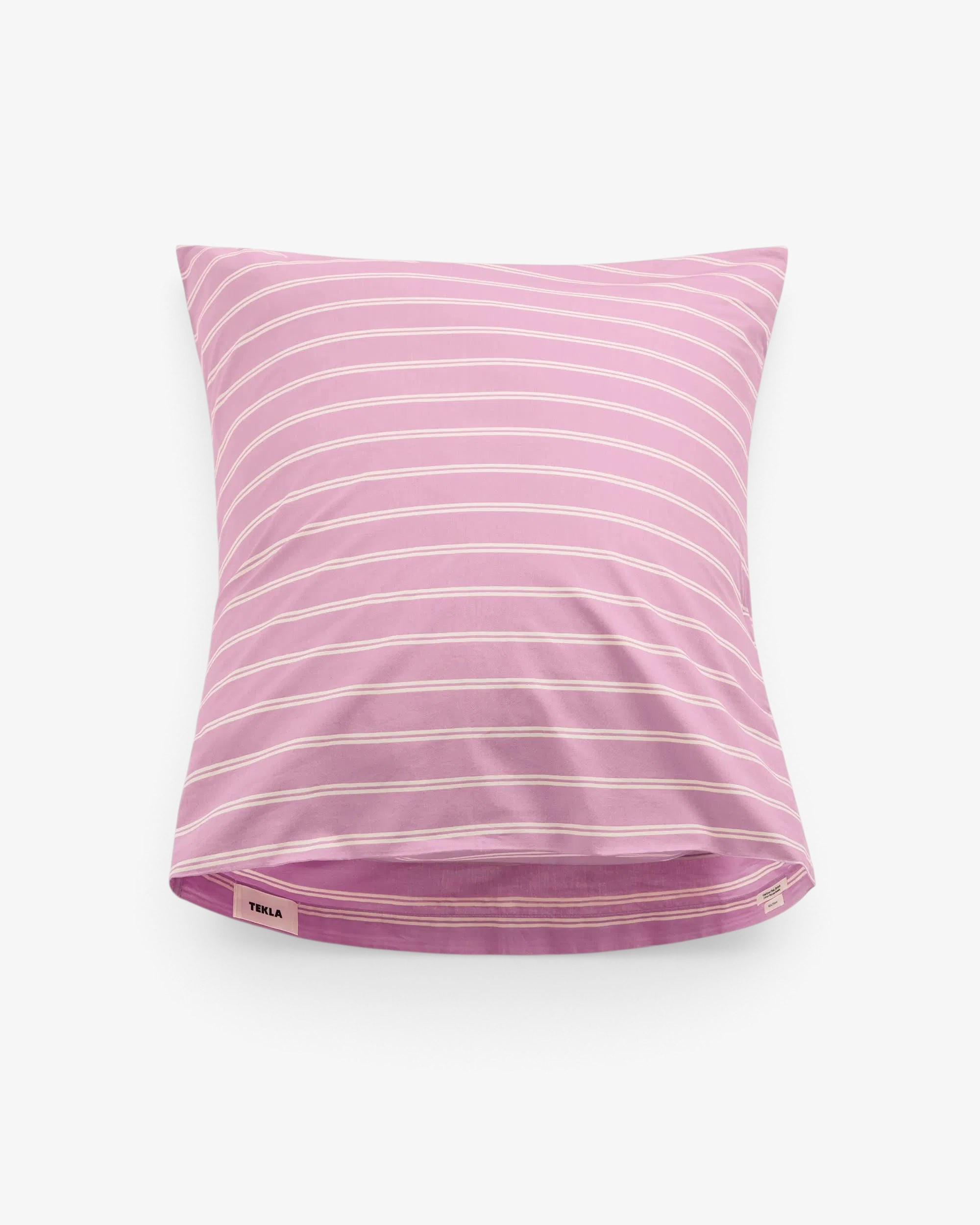 Tekla Mallow Pink Stripes Shams Queen, curated by Shop Sommer in San Francisco.