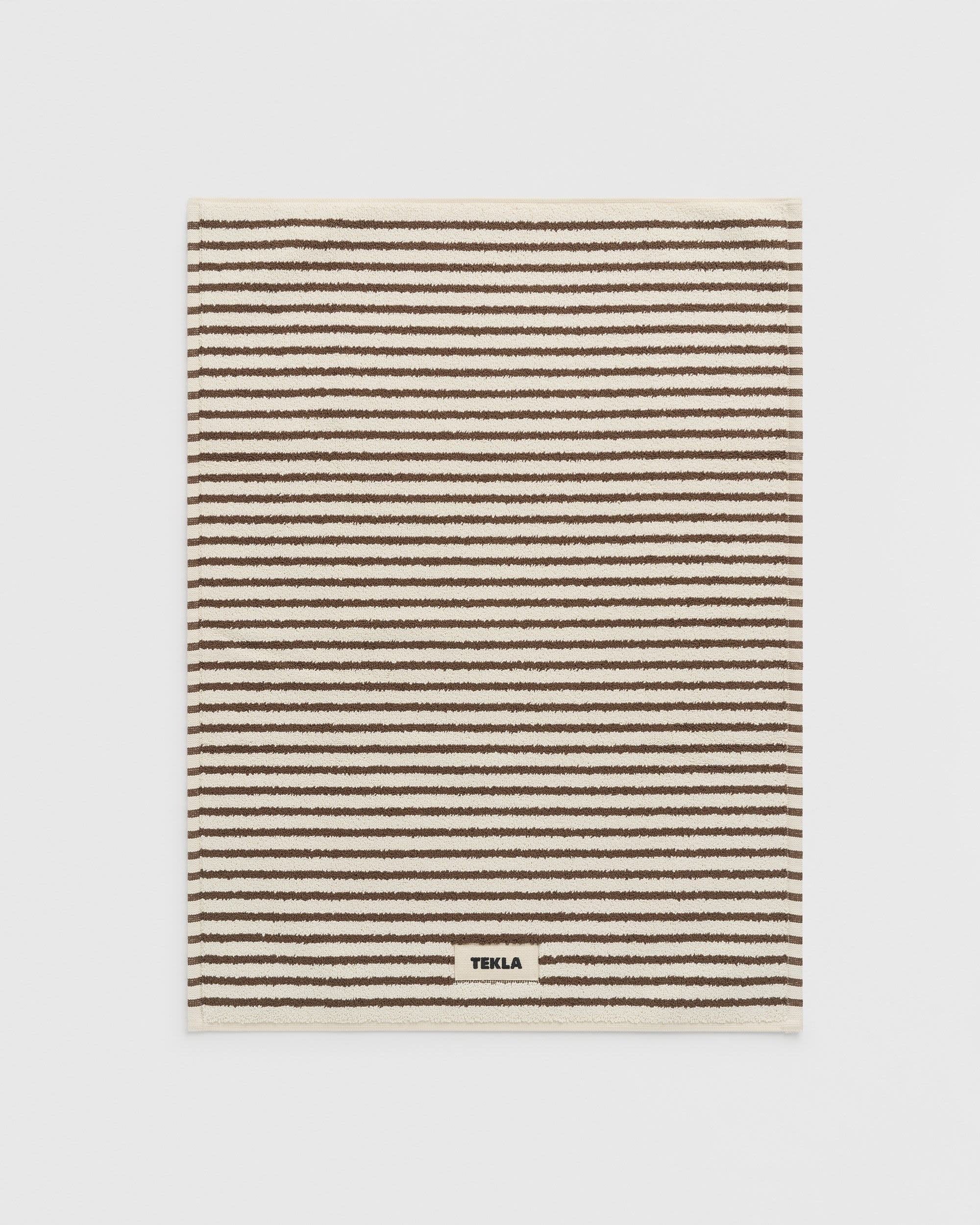 Tekla Bath Mat Kodiak Stripes, curated by Shop Sommer in San Francisco.