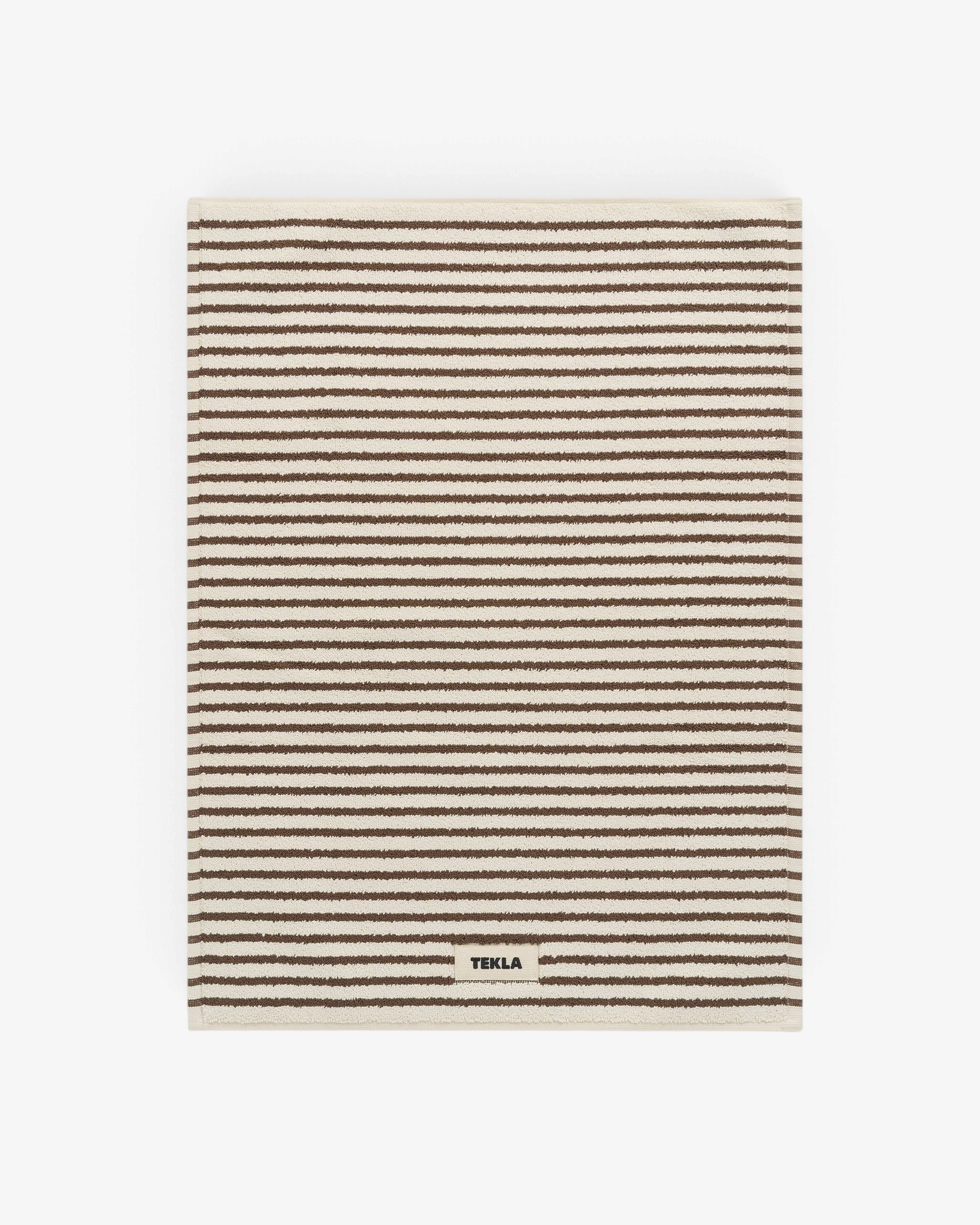 Tekla Bath Mat Kodiak Stripes, curated by Shop Sommer in San Francisco.