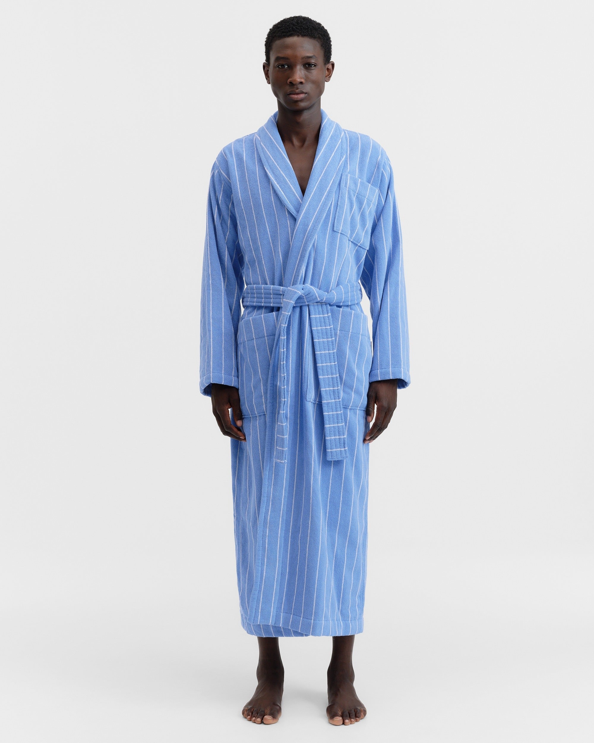 Terry Bath Robe Marseille Stripes