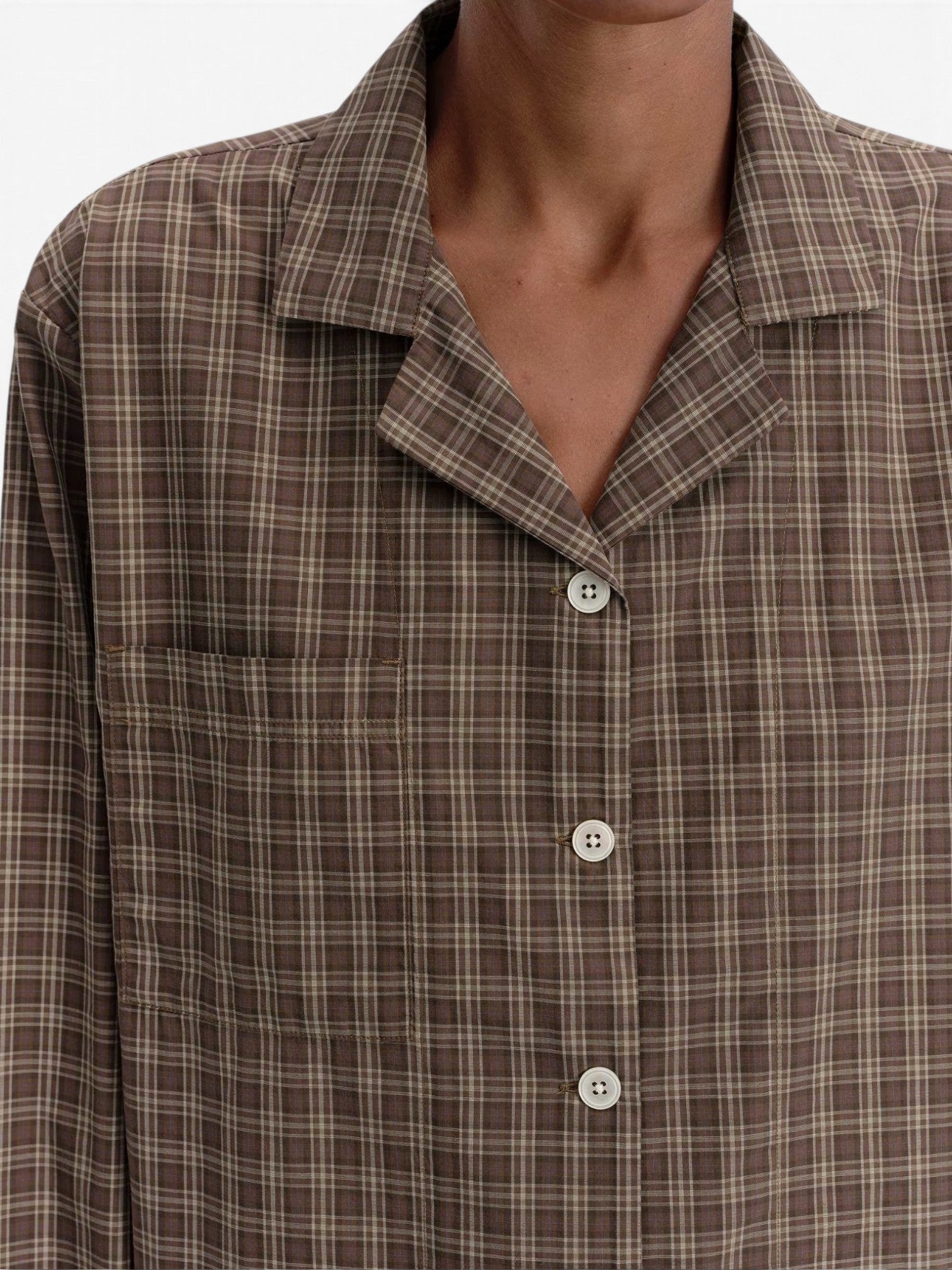 Fine Twill Long Sleeve Shirt Serra Checks