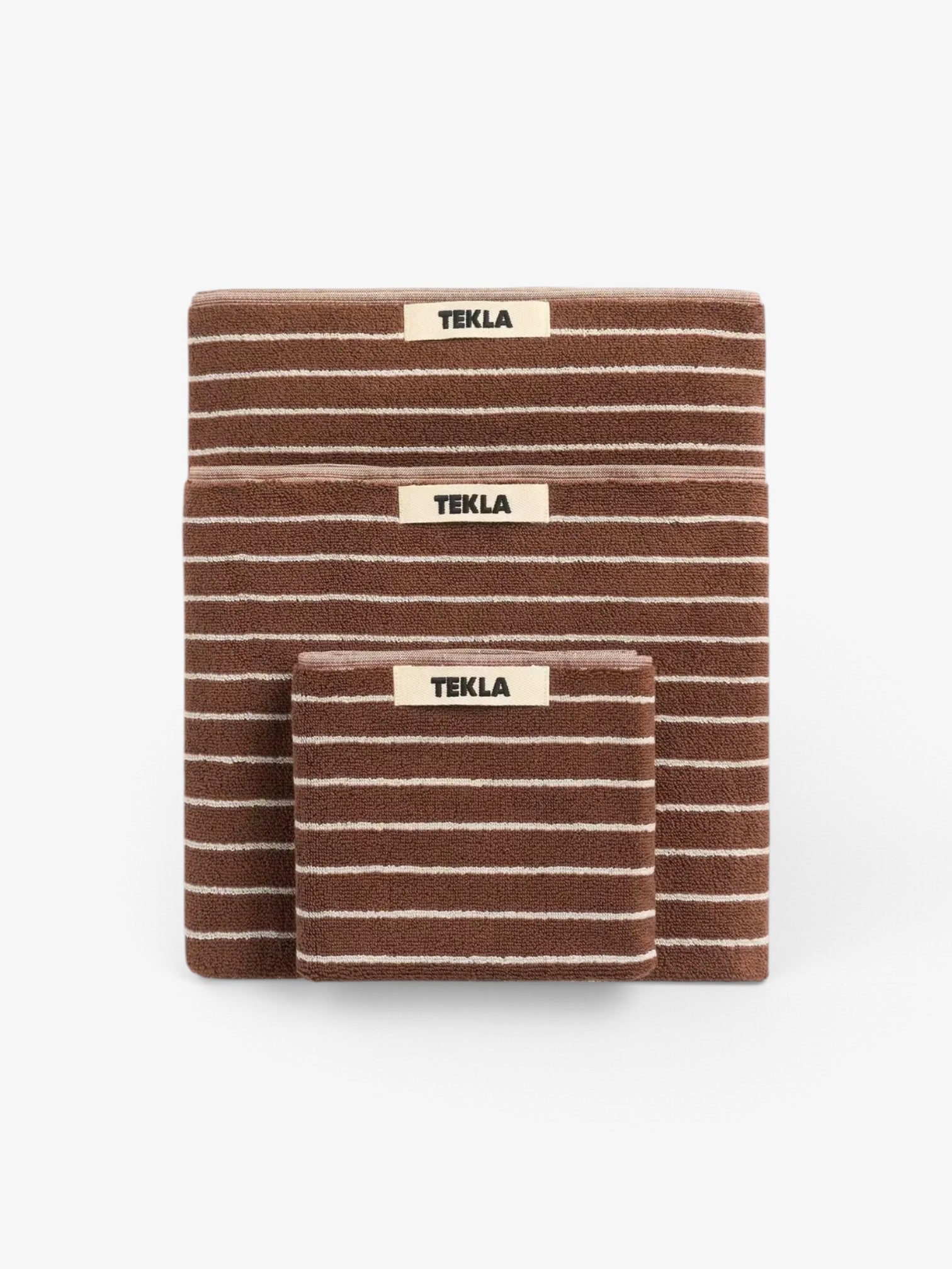 Terry Towel Rust Stripes
