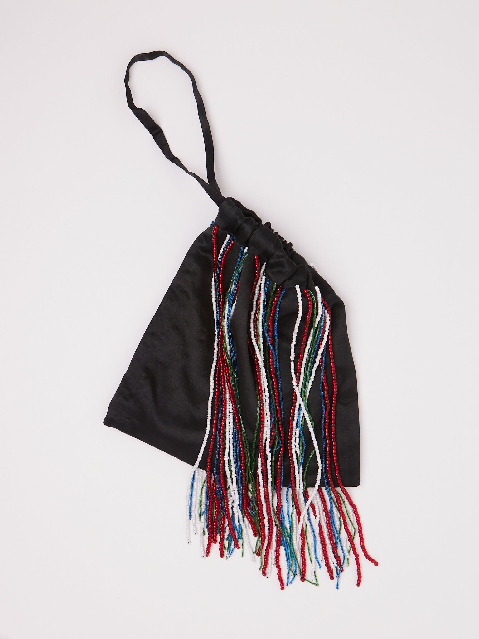 Tigra Tigra Beaded Fringe Wristlet Bag Black, curated by Shop Sommer in San Francisco.