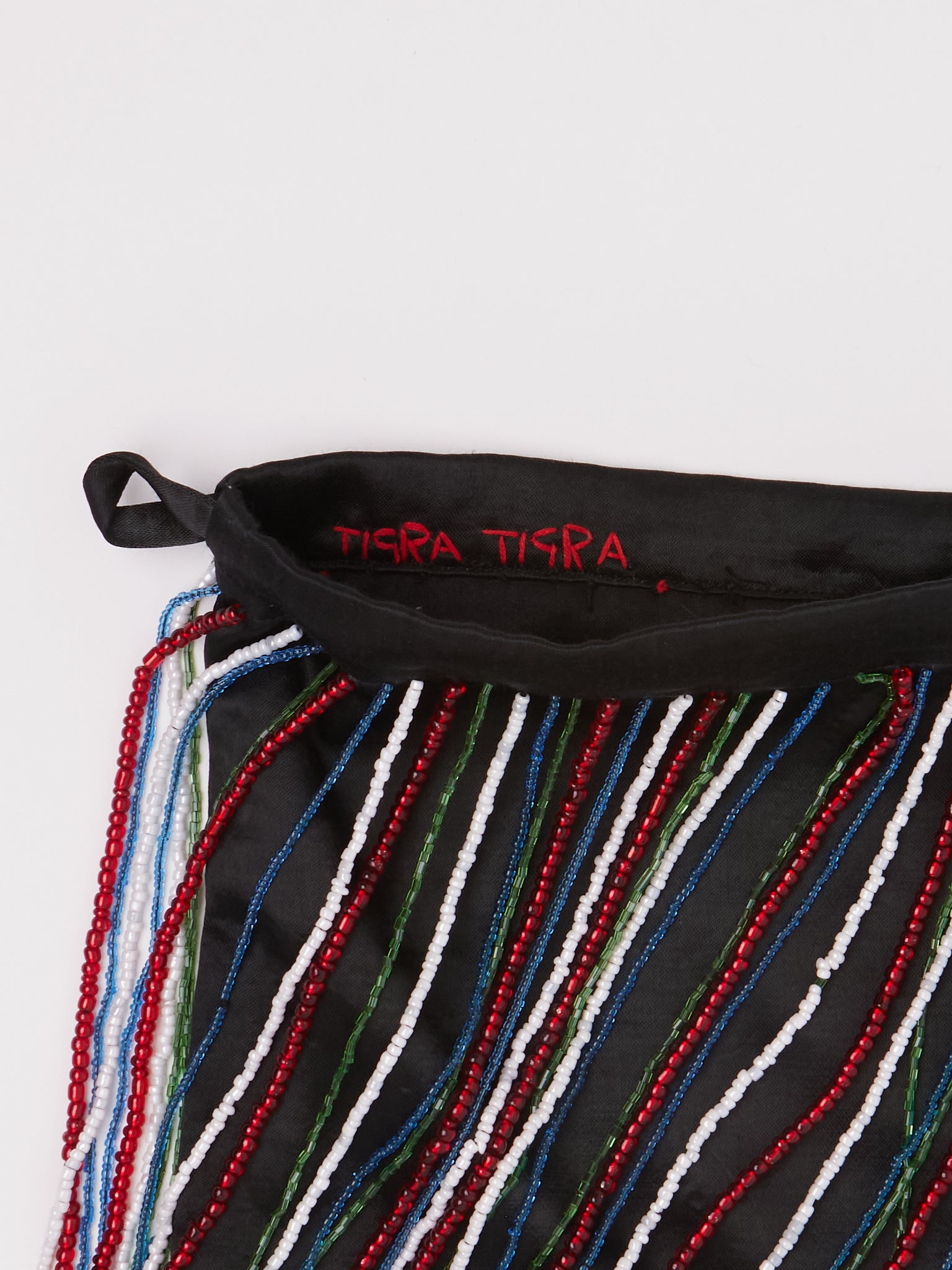 Tigra Tigra Beaded Fringe Wristlet Bag Black, curated by Shop Sommer in San Francisco.