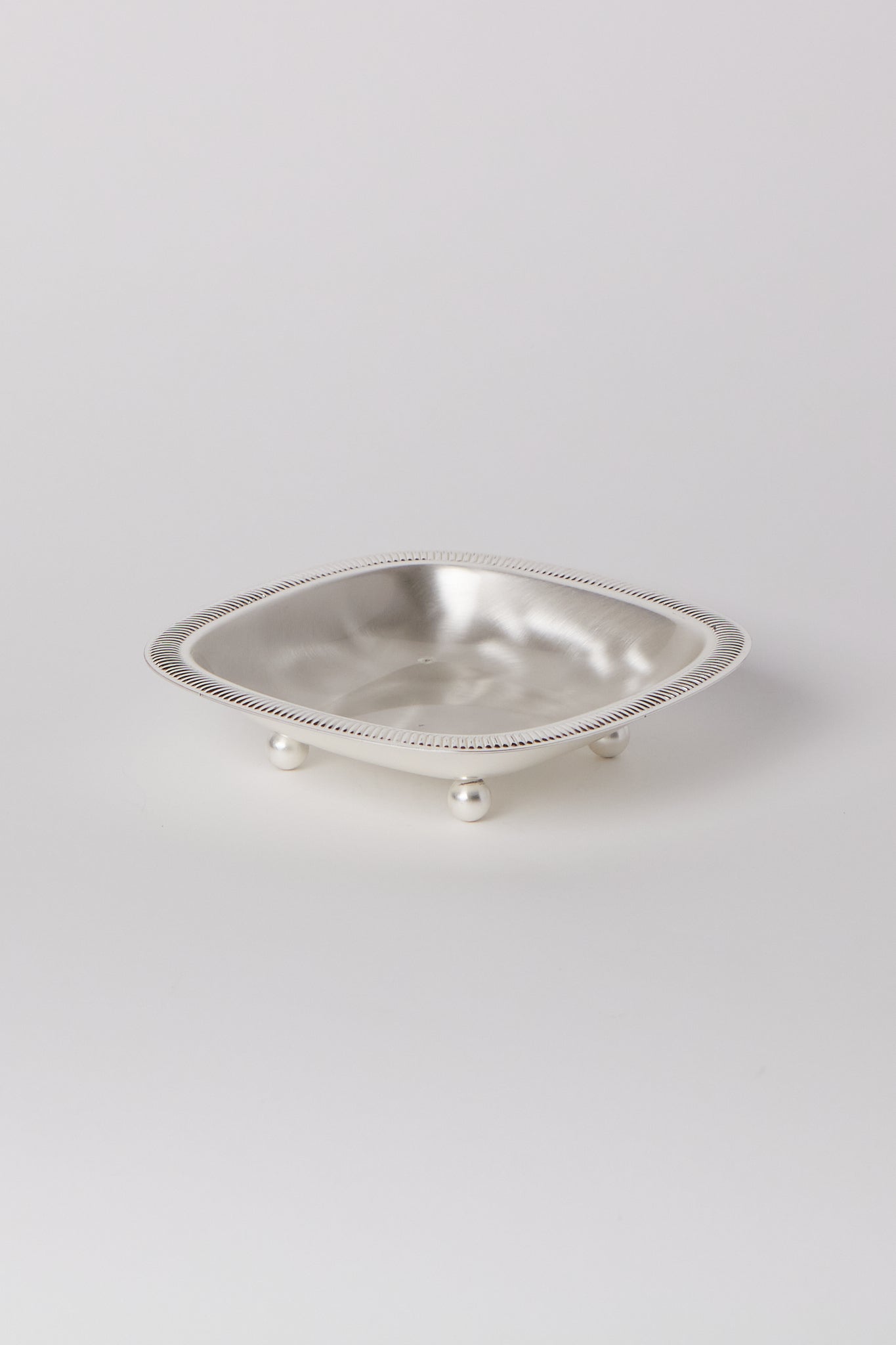 Sommer Brushed Silver Footed Bowl
