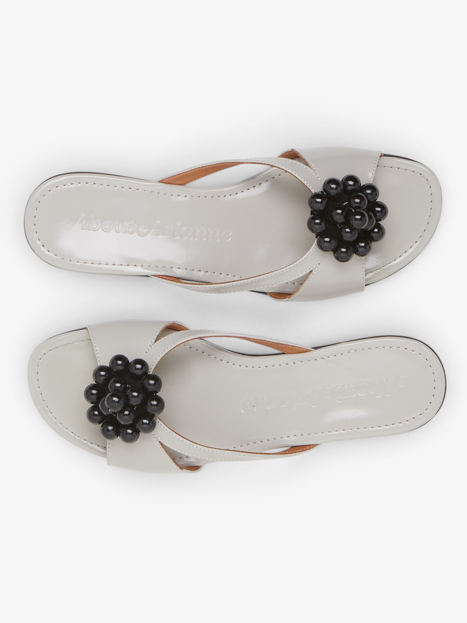 About Arianne Flora Grey Slip On Sandal, curated by Shop Sommer in San Francisco.