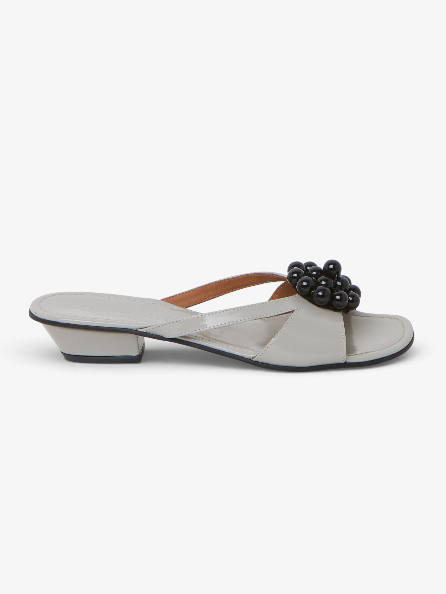 About Arianne Flora Grey Slip On Sandal, curated by Shop Sommer in San Francisco.