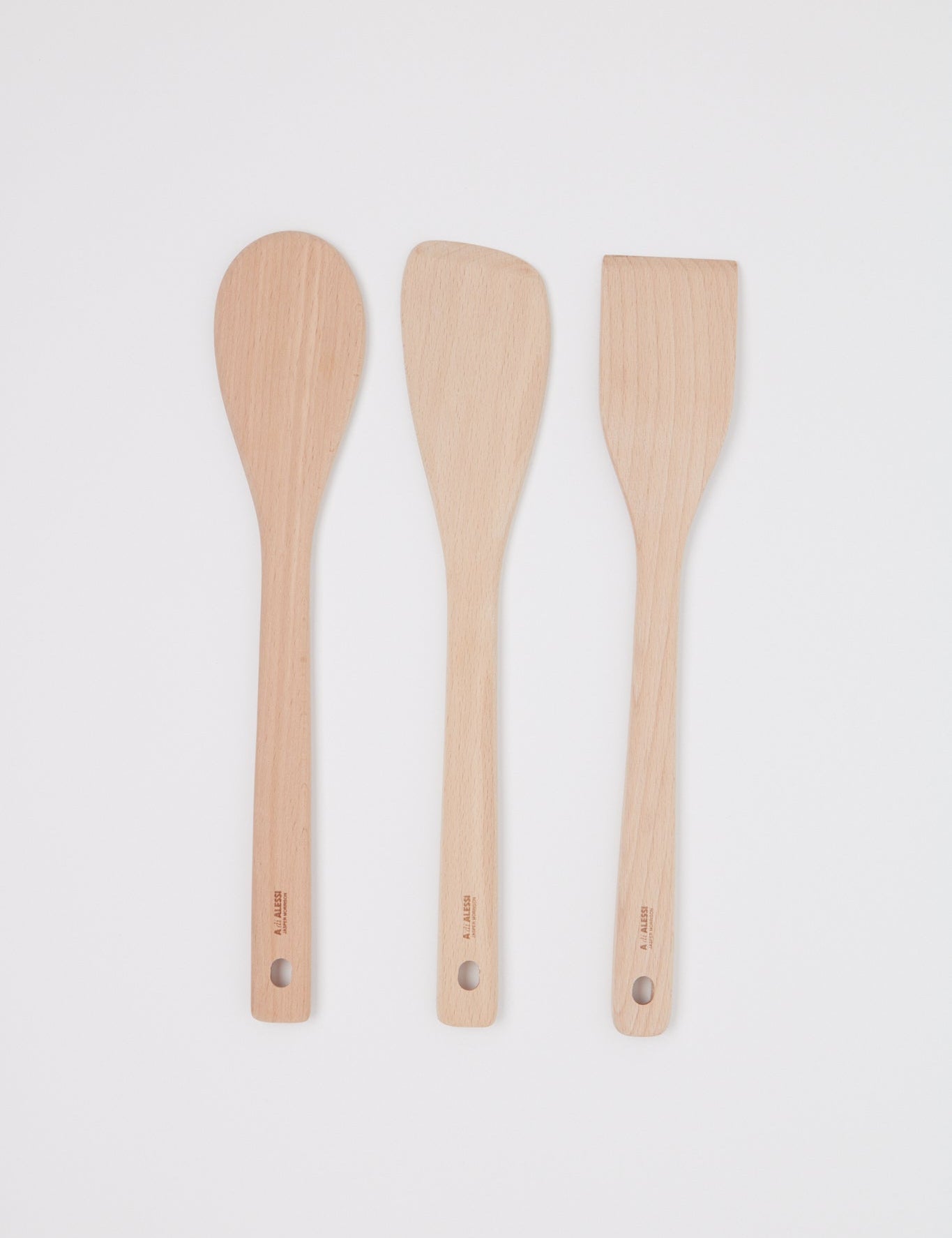 Alessi Wooden Spoon Set, curated by Shop Sommer in San Francisco.
