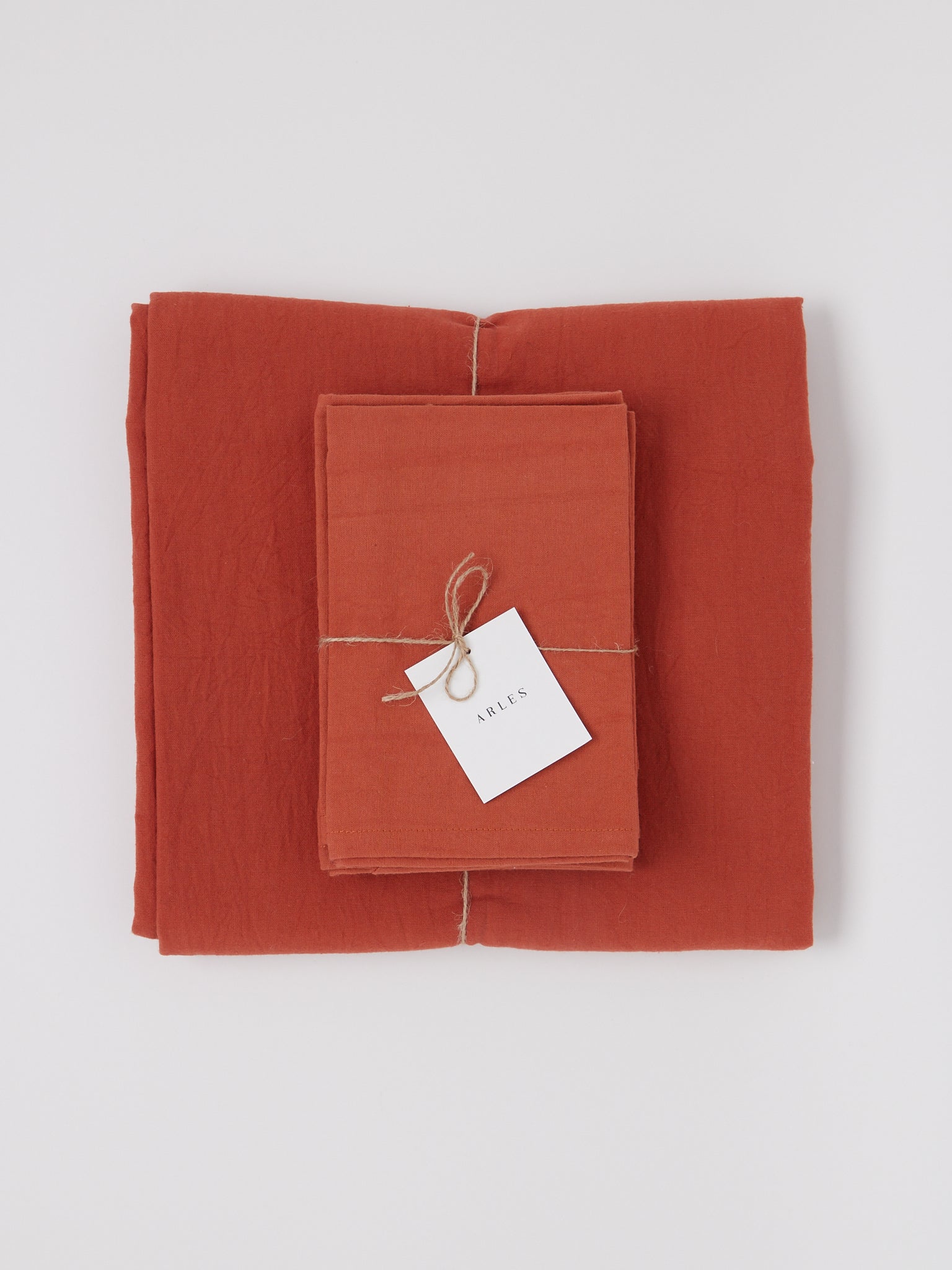 Rosso Cotton Tablecloth