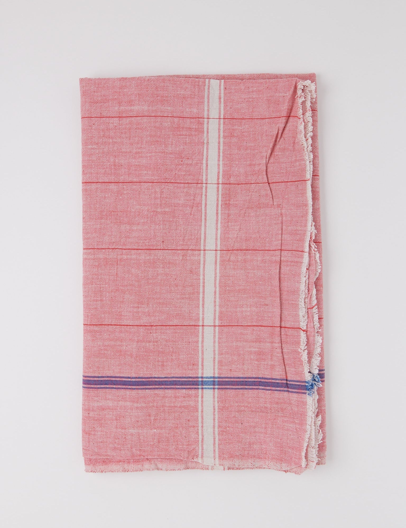 Auntie Oti Pinstripe Woven Towel Red, curated by Shop Sommer in San Francisco.
