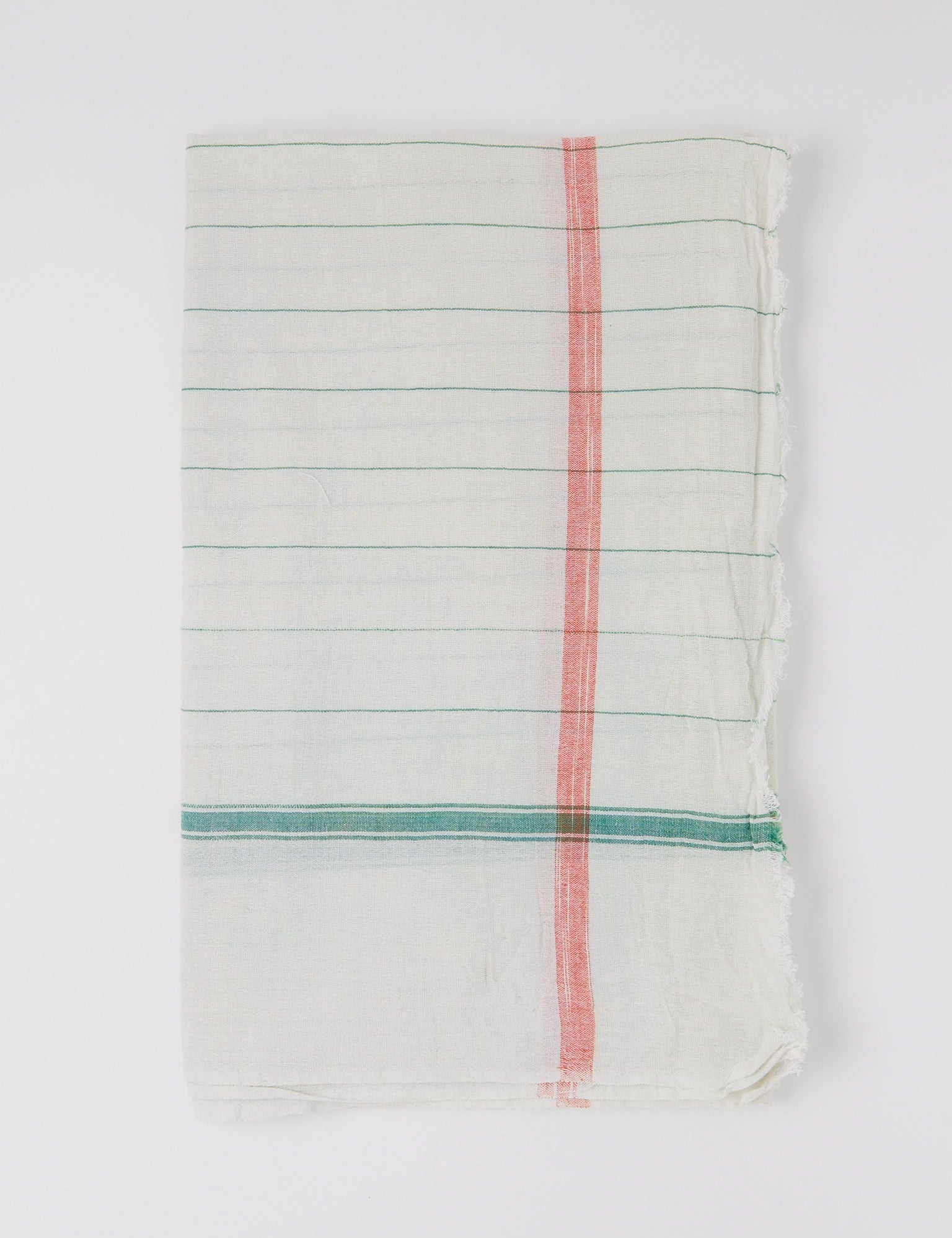 Auntie Oti Pinstripe Woven Towel White, curated by Shop Sommer in San Francisco.