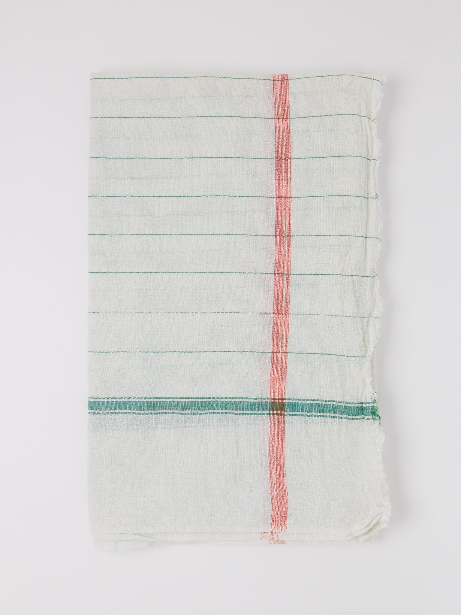 Auntie Oti Pinstripe Woven Towel White, curated by Shop Sommer in San Francisco.