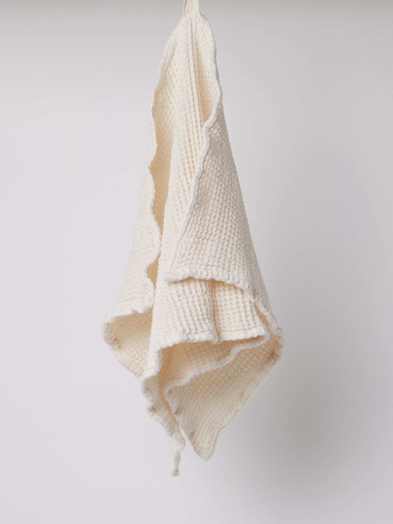 Auntie Oti Organic Waffle Hand Towel, curated by Shop Sommer in San Francisco.