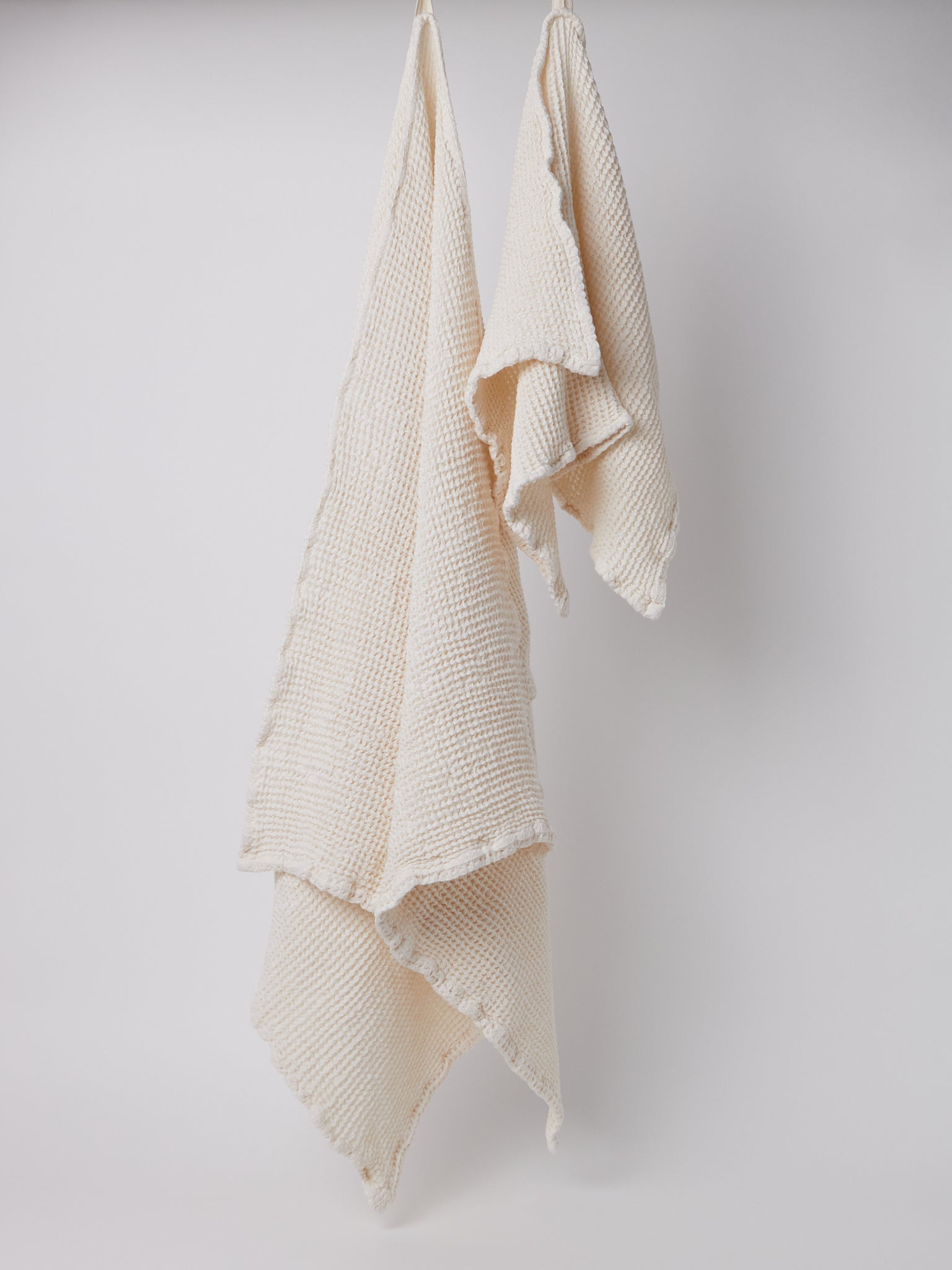 Auntie Oti Organic Waffle Bath & Hand Towel, curated by Shop Sommer in San Francisco.