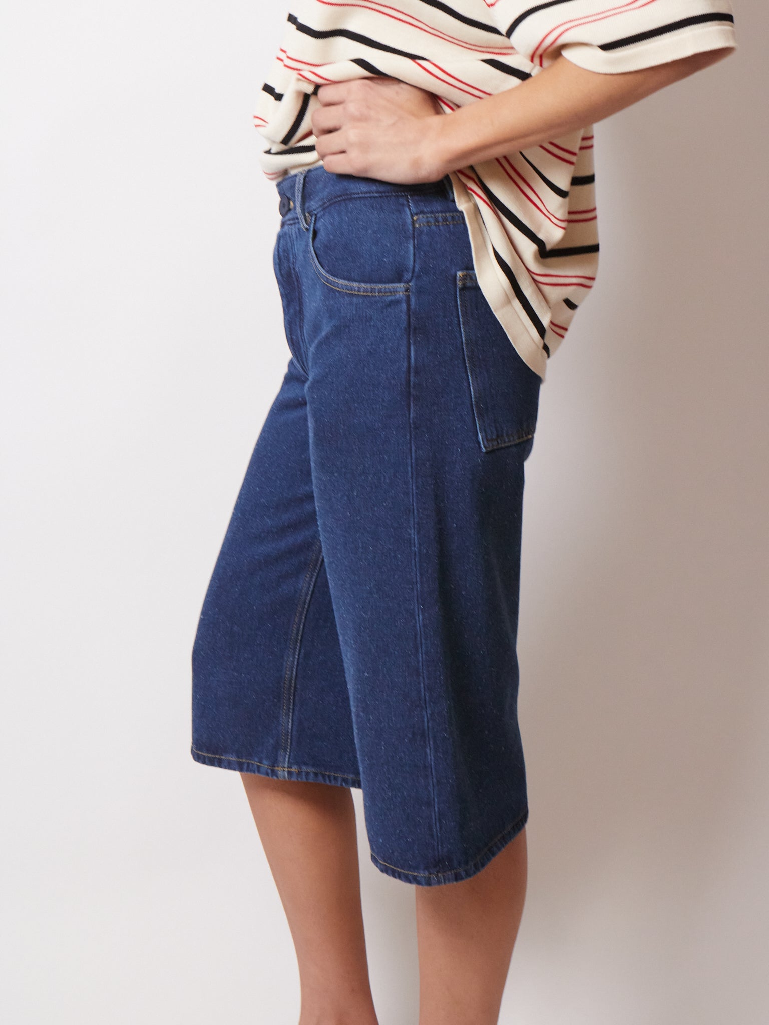 Baserange Grass Shorts Indigo Blue, curated by Shop Sommer in San Francisco.