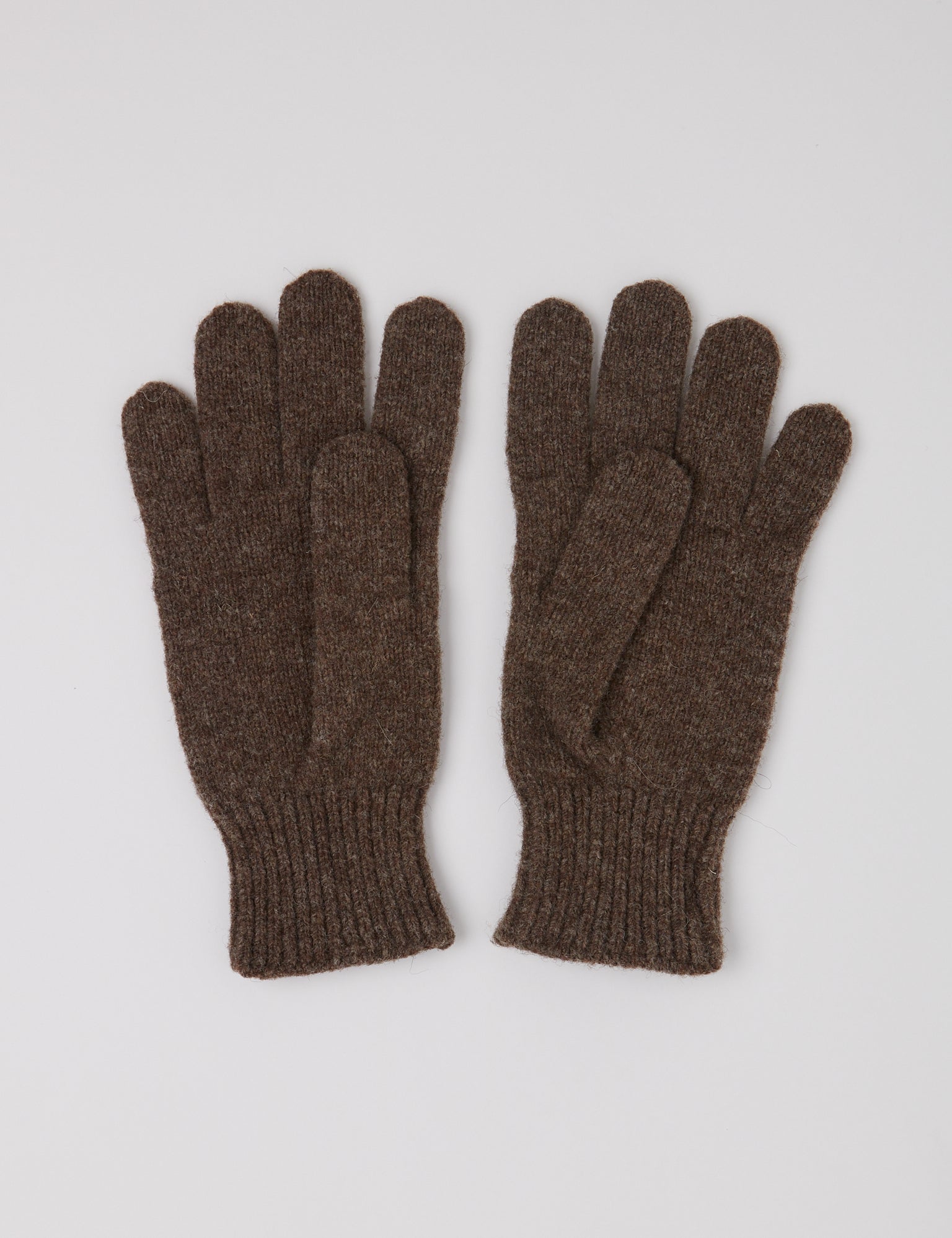 Baserange Mea Ribbed Gloves in Burel Brown, curated by Shop Sommer in San Francisco. 