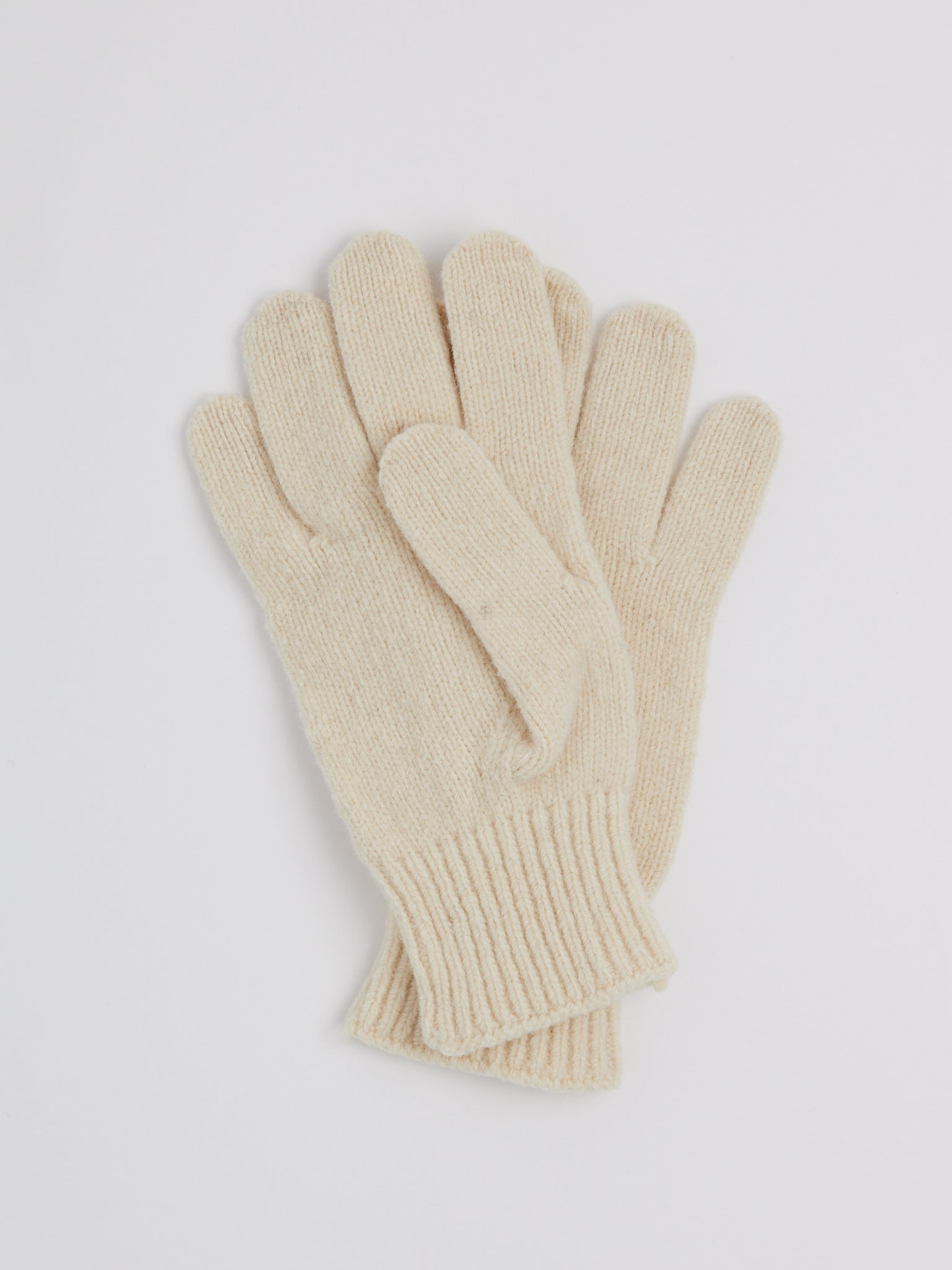 Baserange Ribbed Gloves in Chaume Sand, curated by Shop Sommer in San Francisco