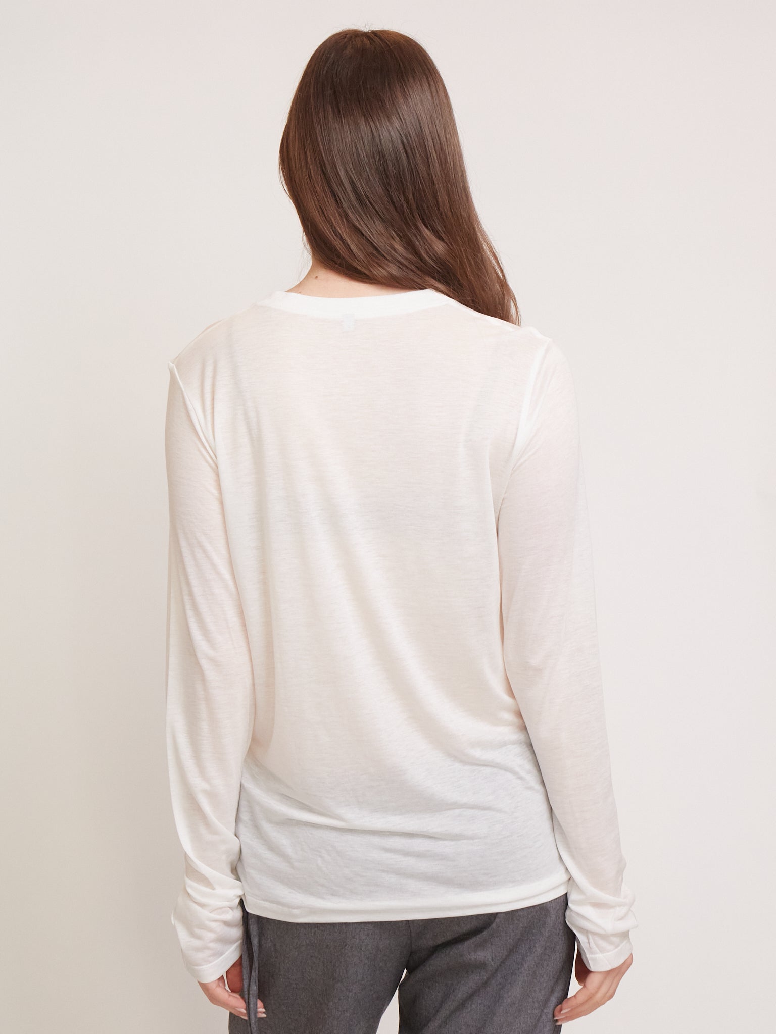 トップス baserange Silk Long Sleeve Tee Undyed Sommer | Baserange Long Sleeve Tee Undyed