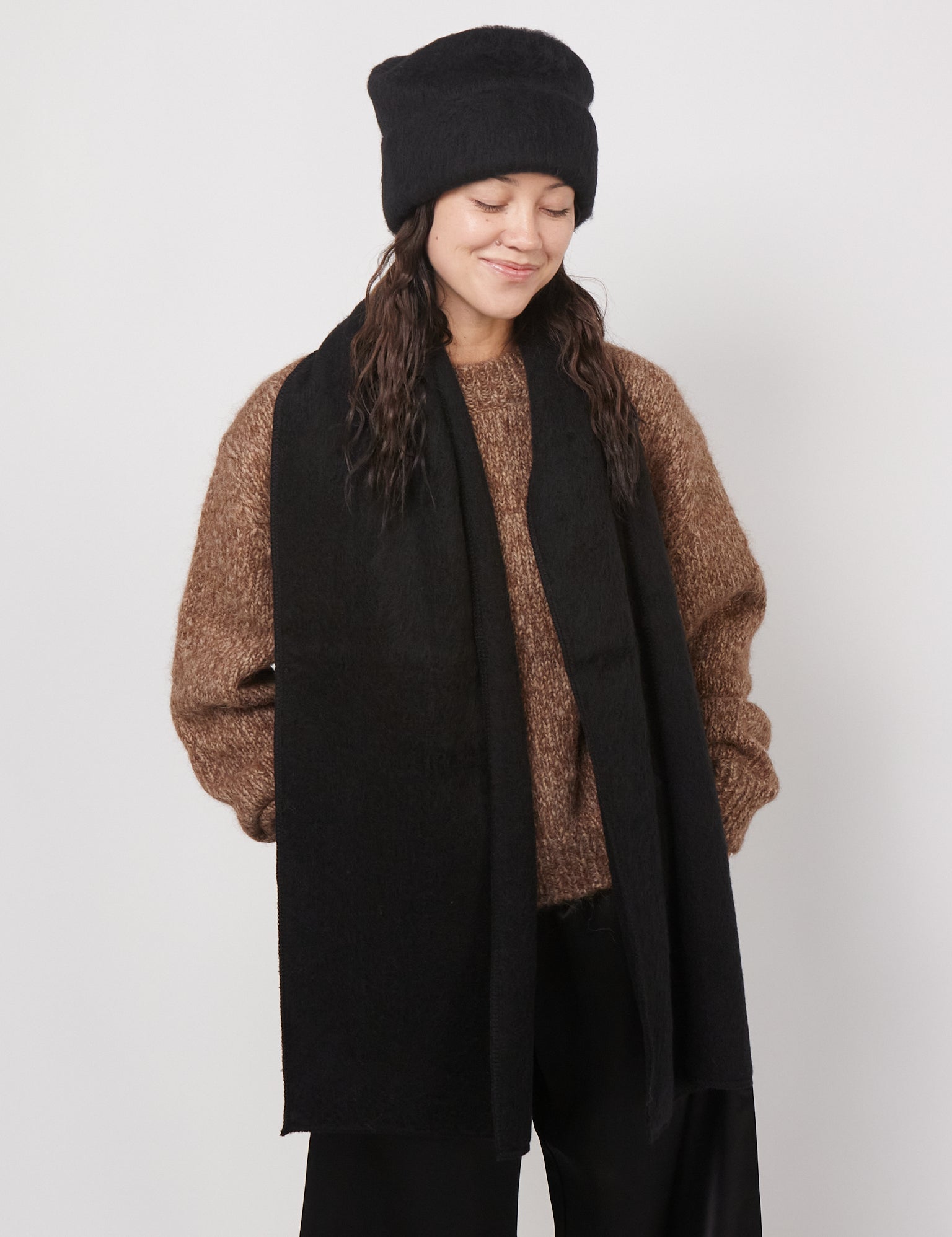 Baserange Ser Scarf Black, curated by Shop Sommer in San Francisco.