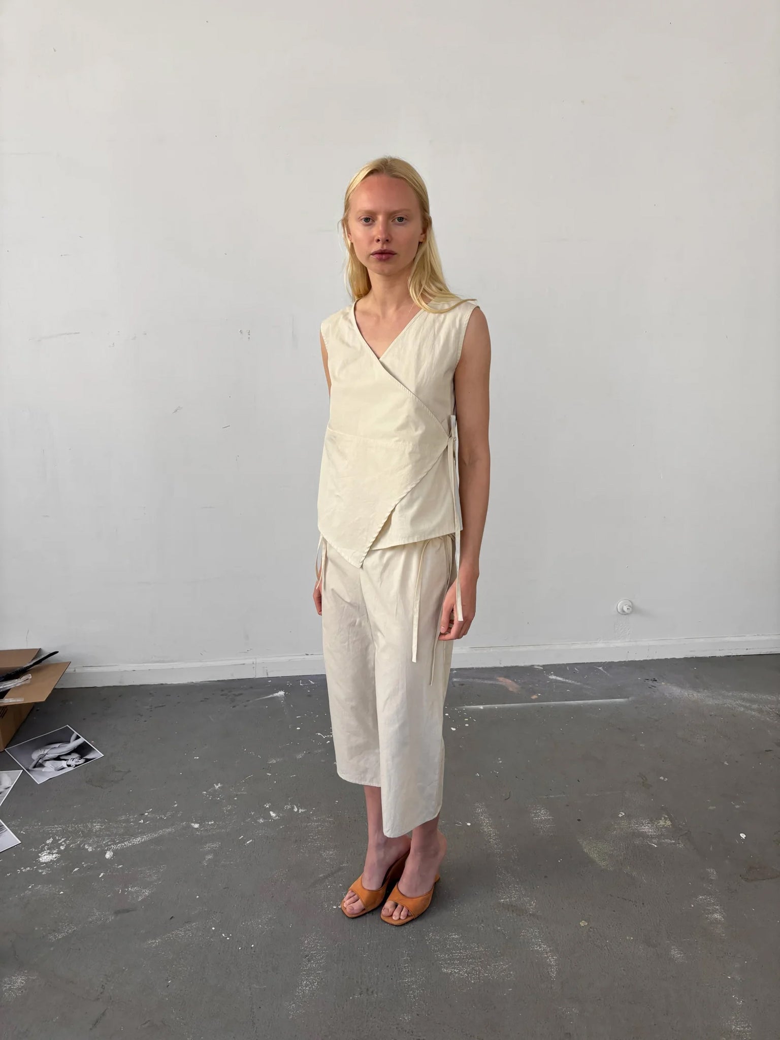 Brooke Callahan Wrap Top in Rice, curated by Shop Sommer in San Francisco.