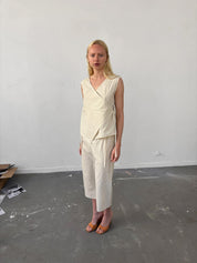 Brooke Callahan Wrap Top in Rice, curated by Shop Sommer in San Francisco.