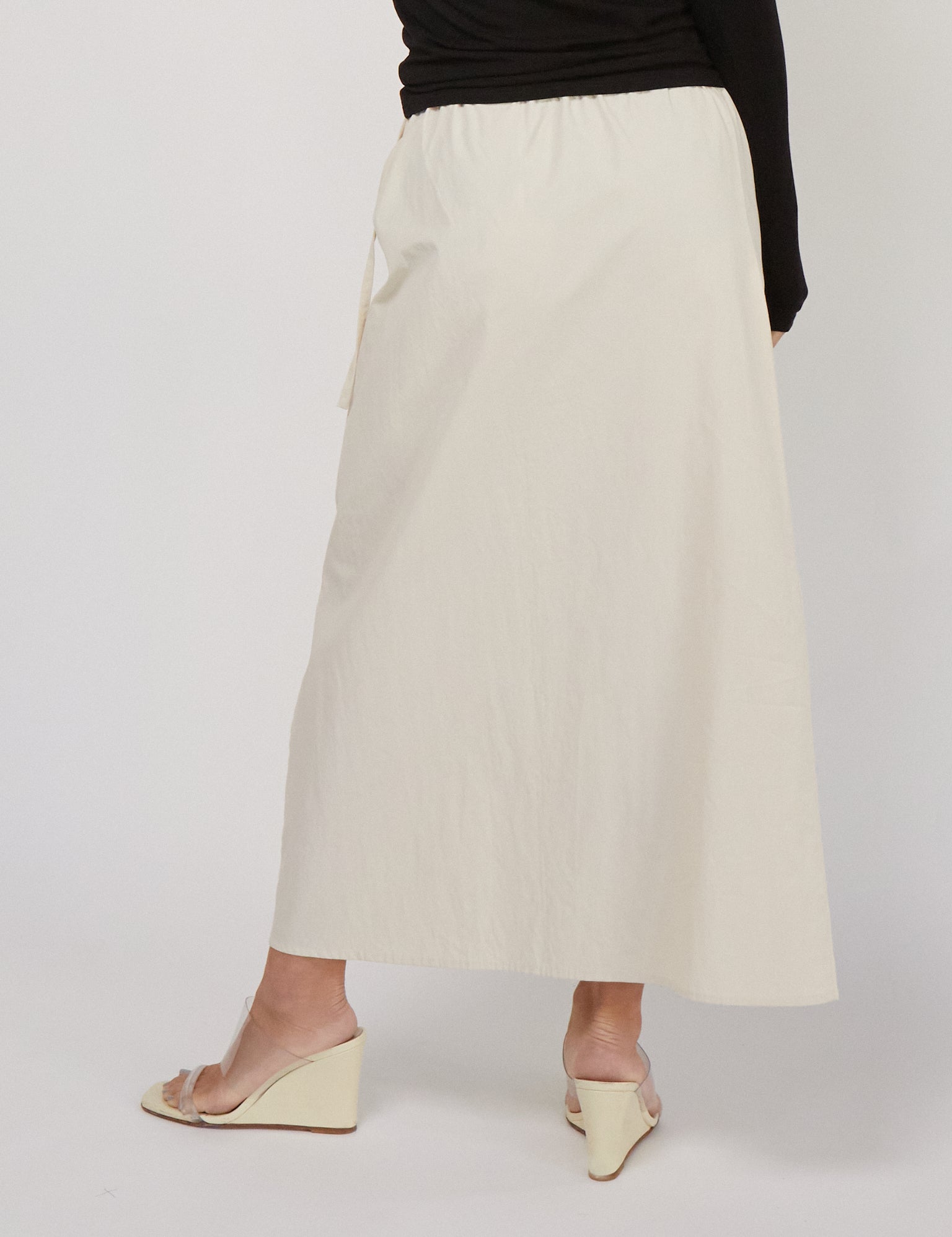 Brooke Callahan Column Skirt in Rice, curated by Shop Sommer in San Francisco.