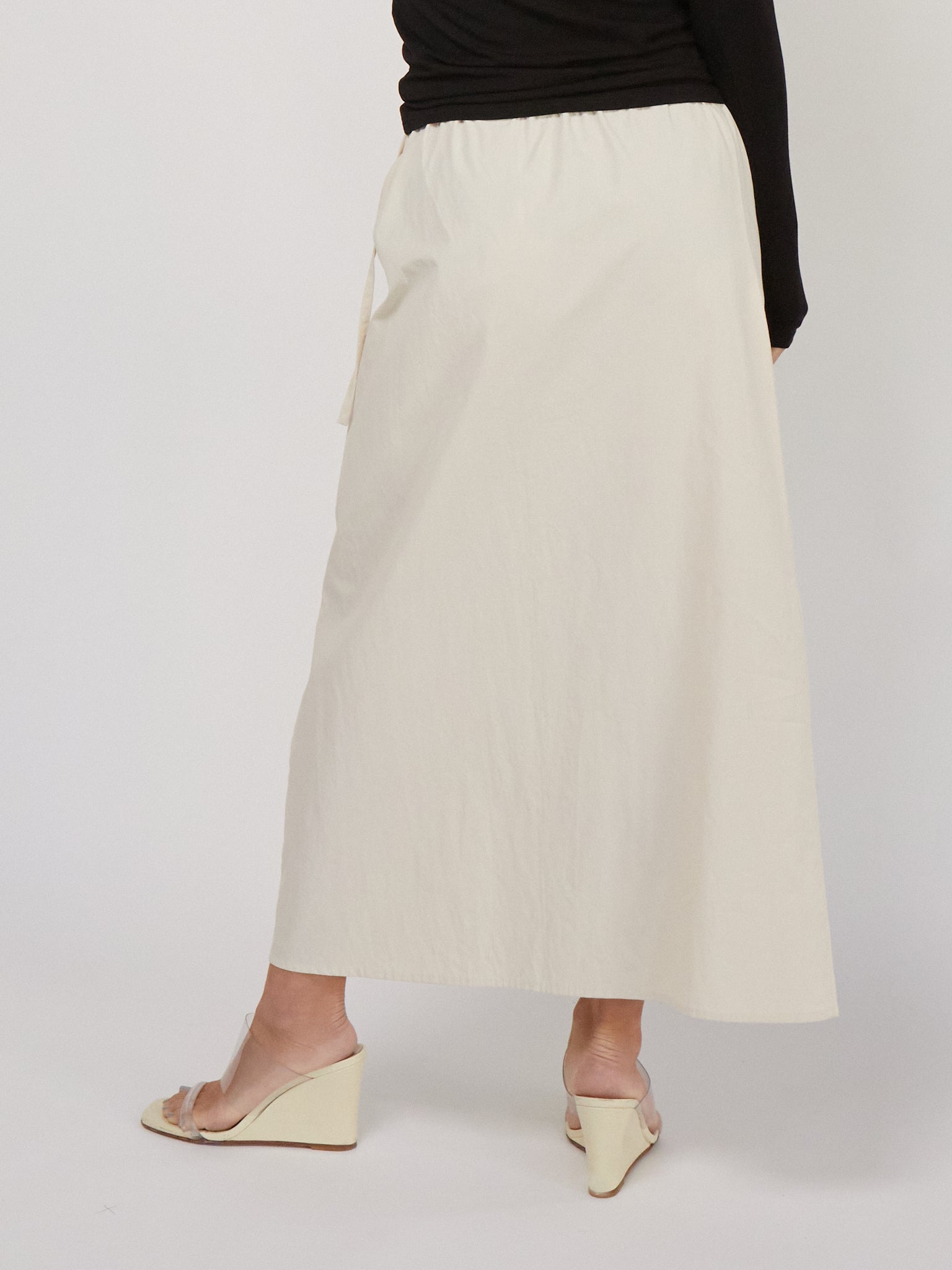 Brooke Callahan Column Skirt in Rice, curated by Shop Sommer in San Francisco.