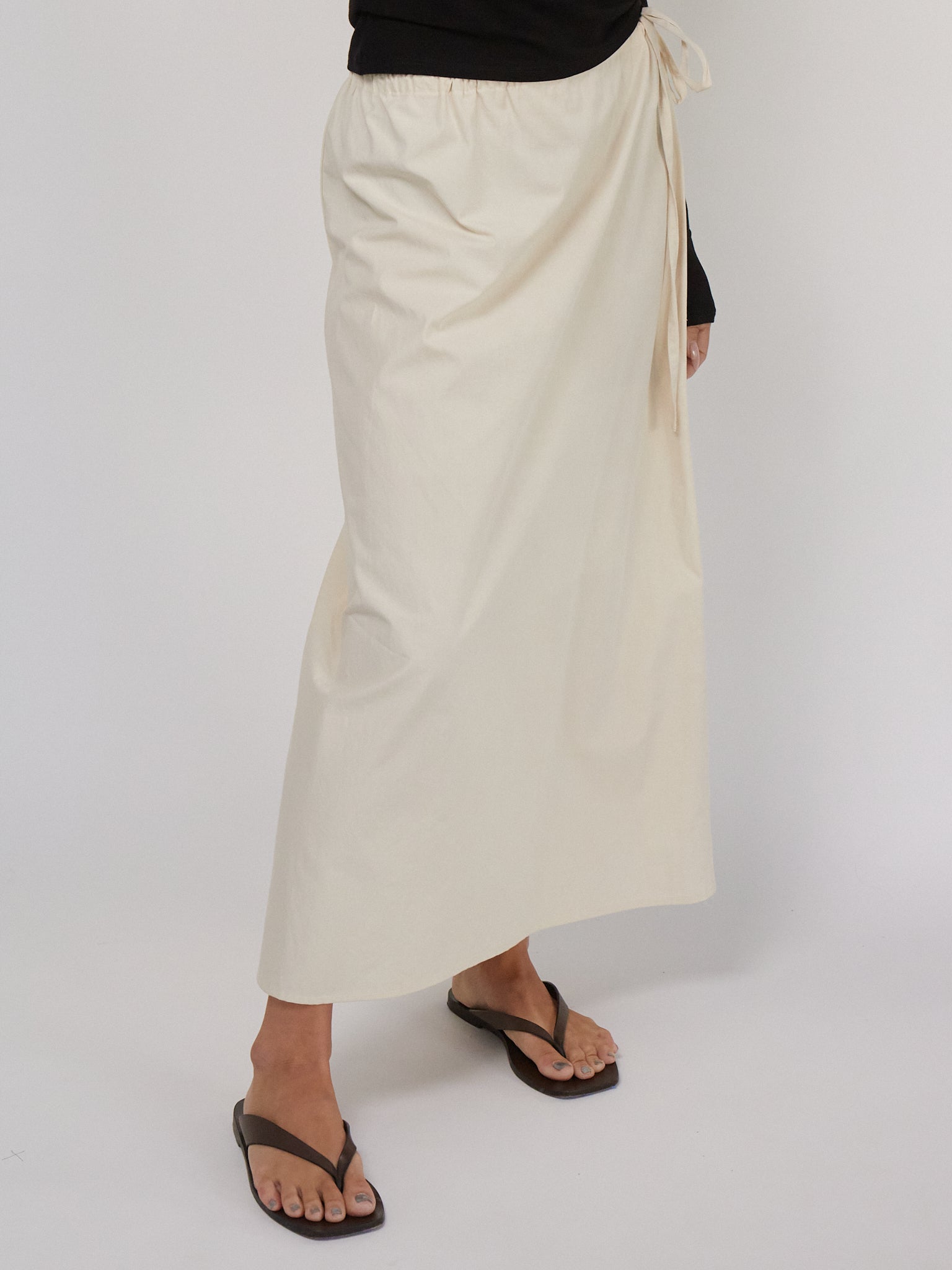 Brooke Callahan Column Skirt in Rice, curated by Shop Sommer in San Francisco.
