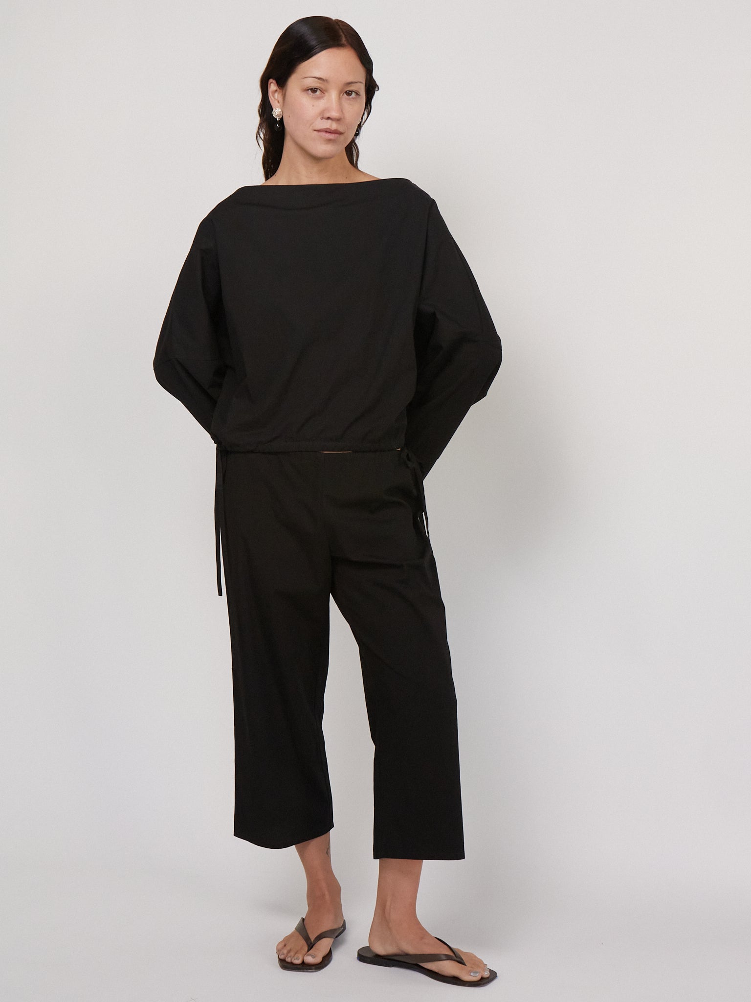 Cuff Top and Tie Capri in Black by Brooke Callahan, curated by Shop Sommer in San Francisco