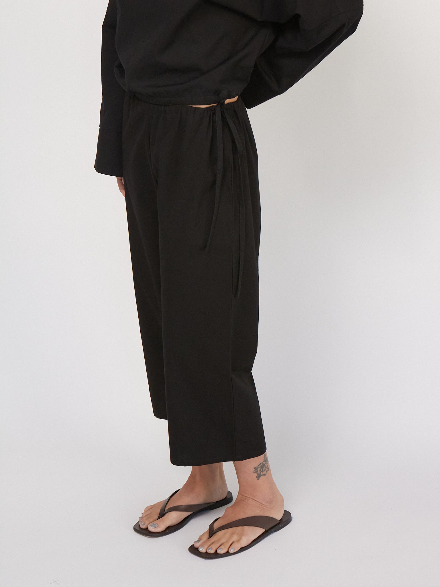 Tie Capri in Black by Brooke Callahan, curated by Shop Sommer in San Francisco