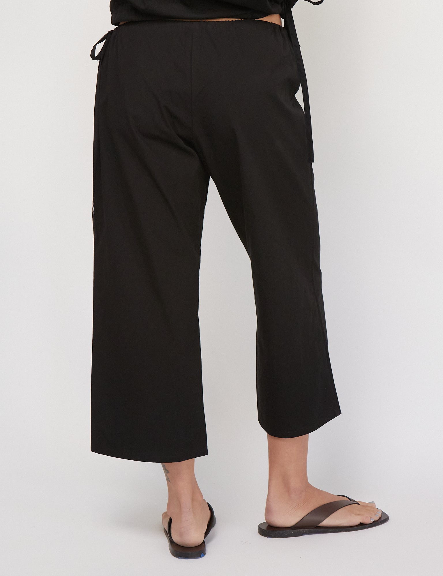 Tie Capri in Black by Brooke Callahan, curated by Shop Sommer in San Francisco