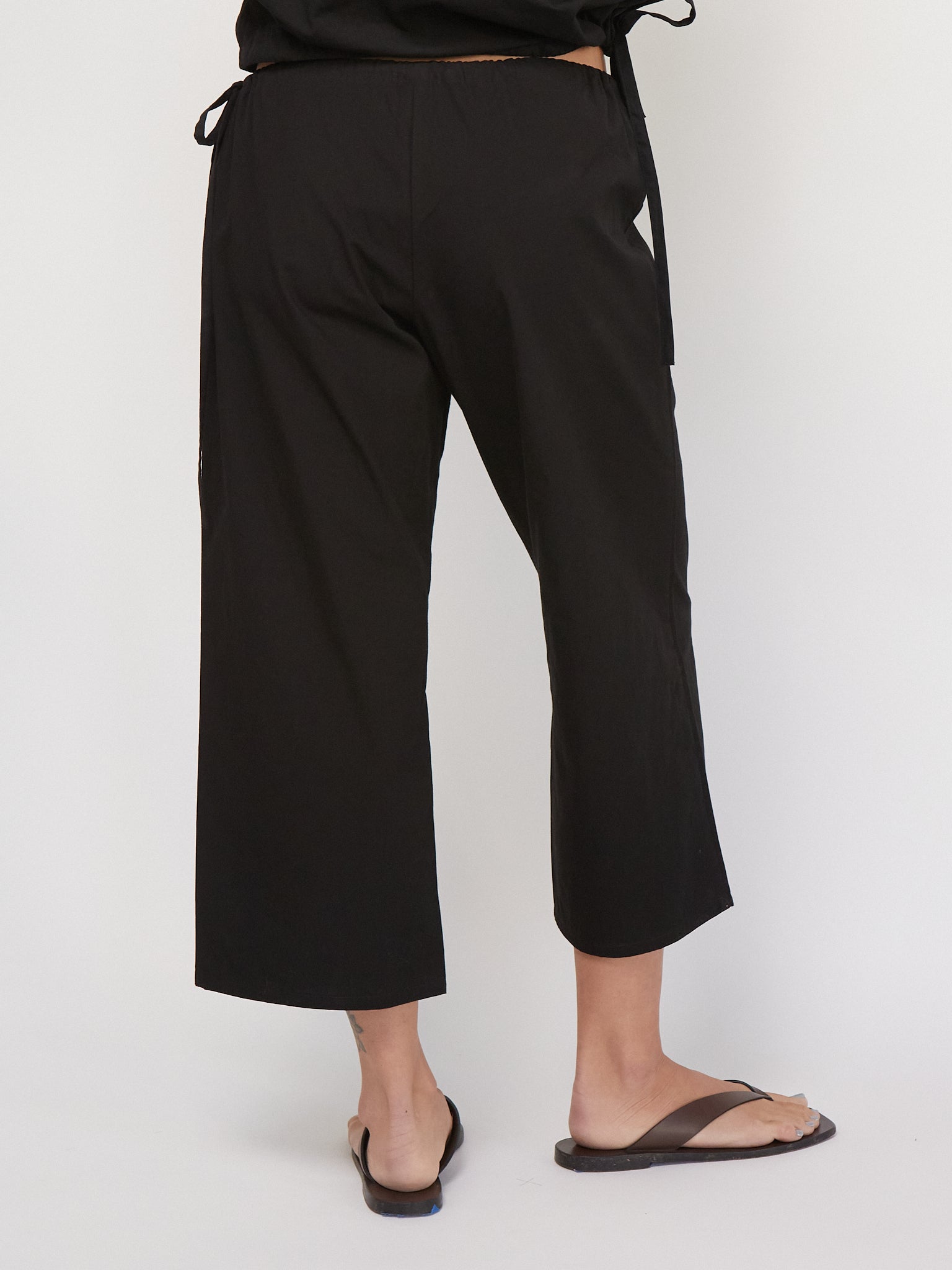 Tie Capri in Black by Brooke Callahan, curated by Shop Sommer in San Francisco
