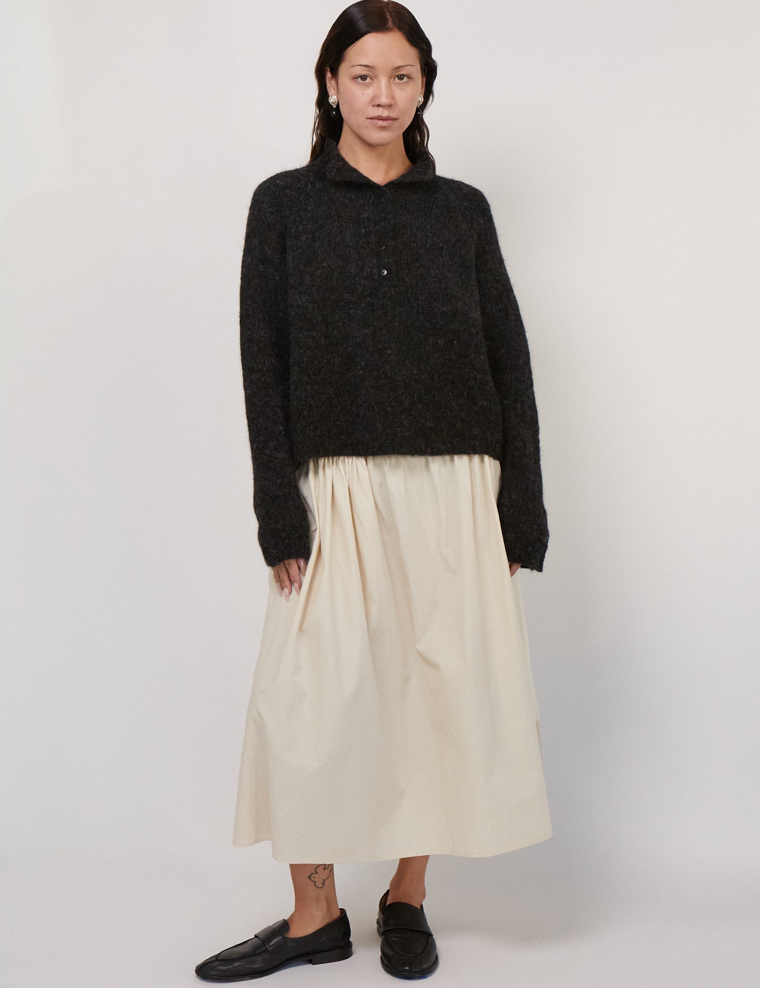 Brooke Callahan Tie Skirt in Rice, curated by Shop Sommer in San Francisco.