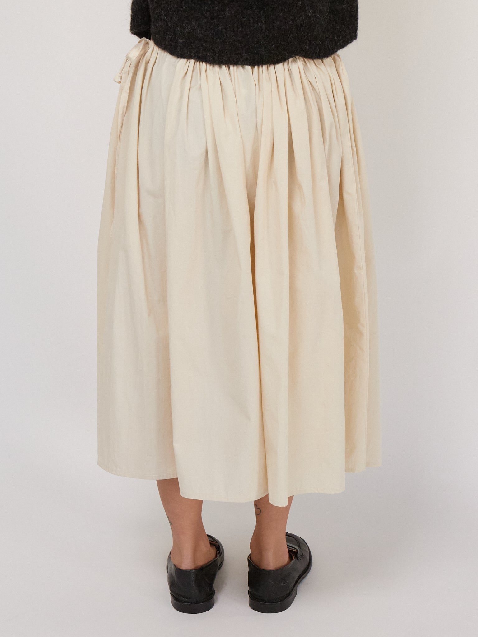 Brooke Callahan Tie Skirt in Rice, curated by Shop Sommer in San Francisco.