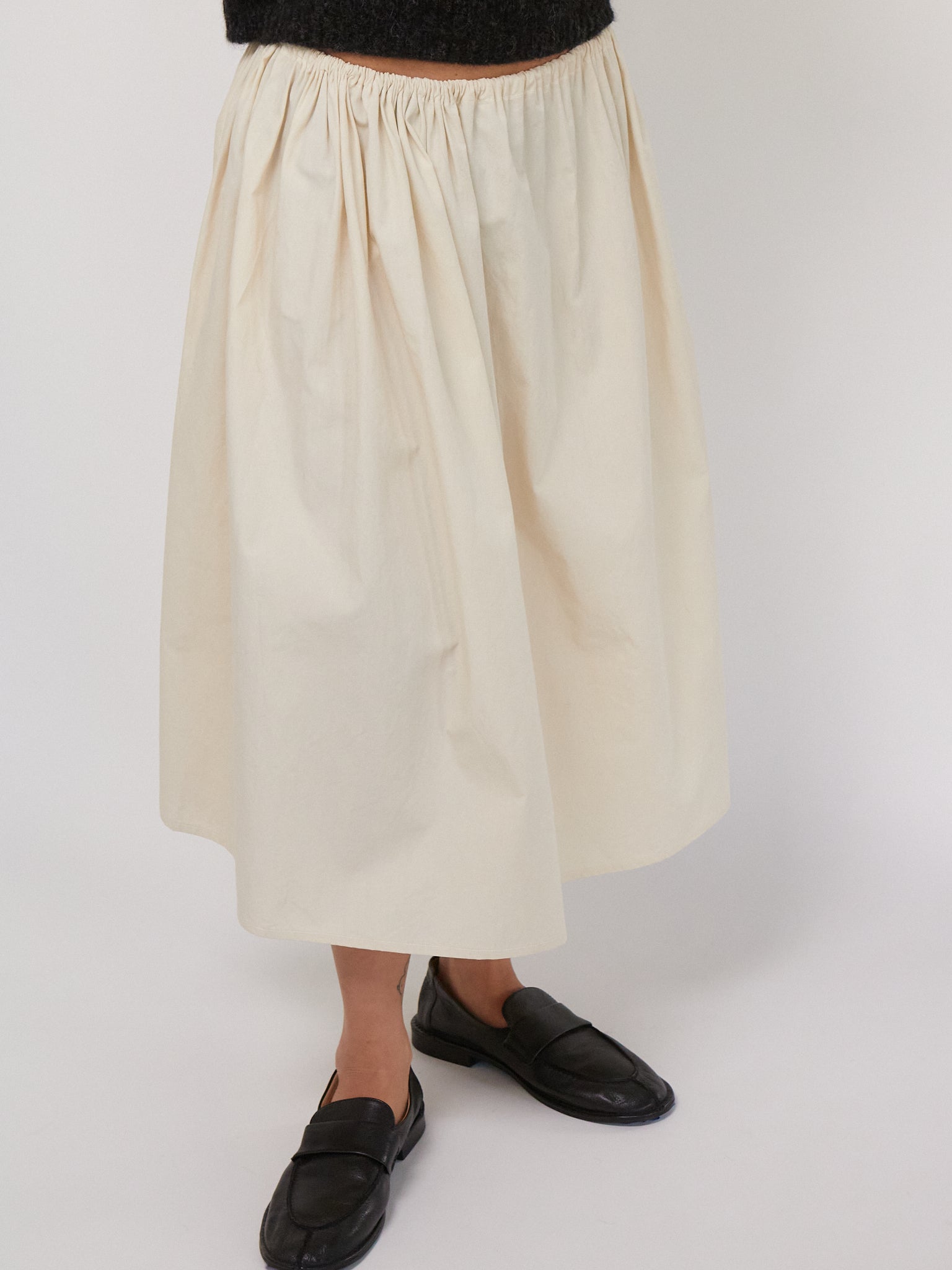 Brooke Callahan Tie Skirt in Rice, curated by Shop Sommer in San Francisco.