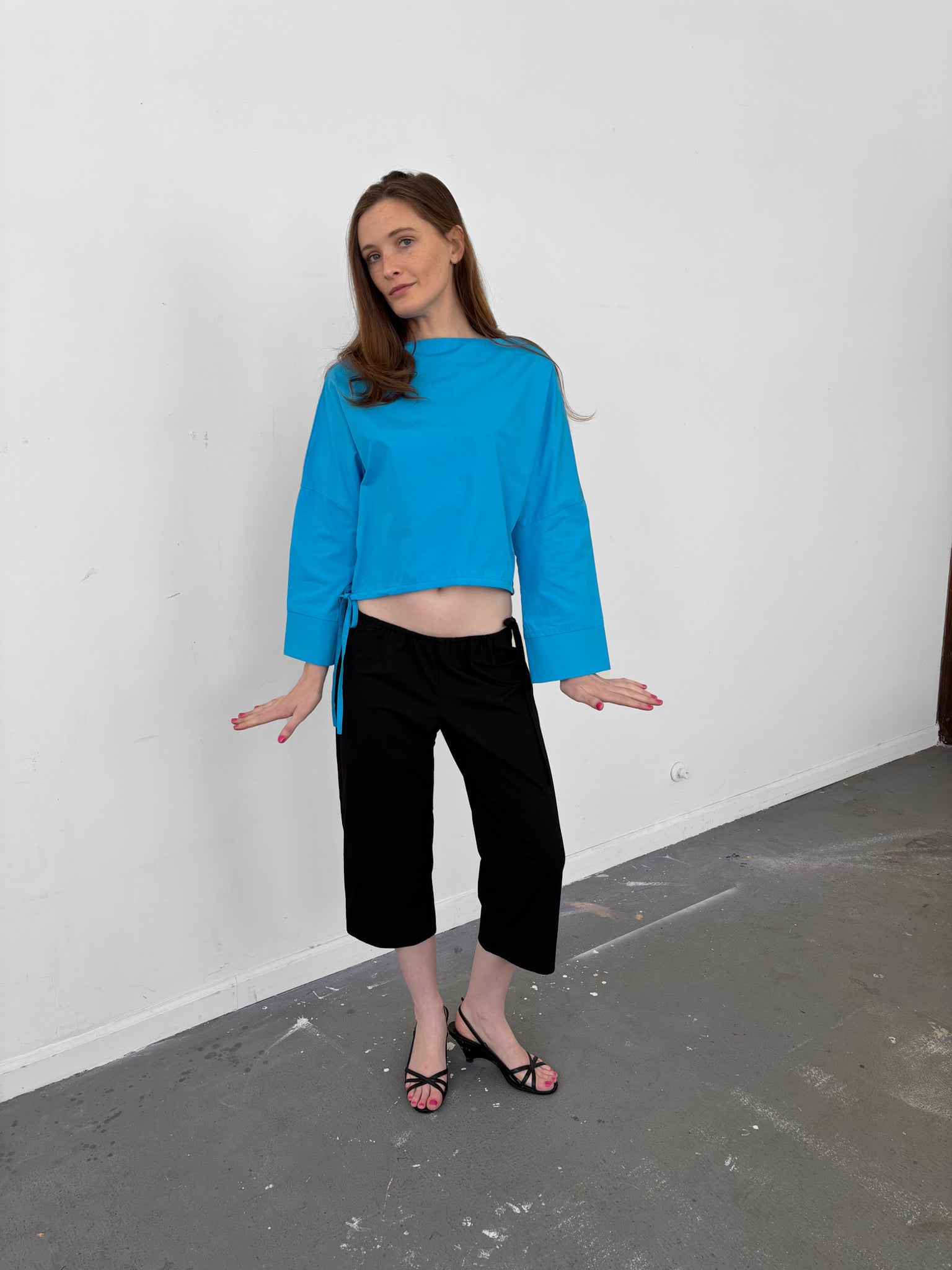 Brooke Callahan Tie Capri in Black, curated by Shop Sommer in San Francisco.