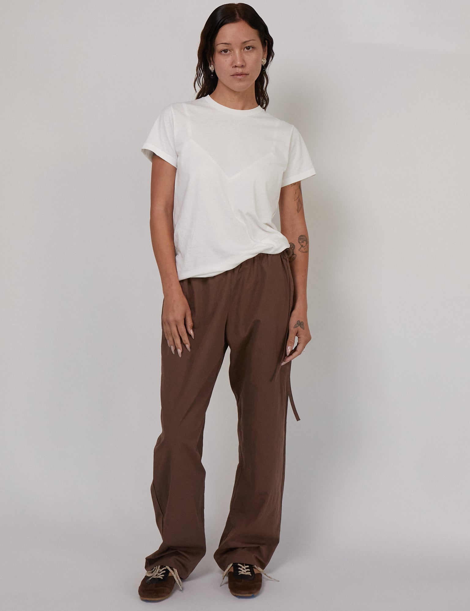 Brooke Callahan Tie Pants in Chocolate, curated by Shop Sommer in San Francisco.