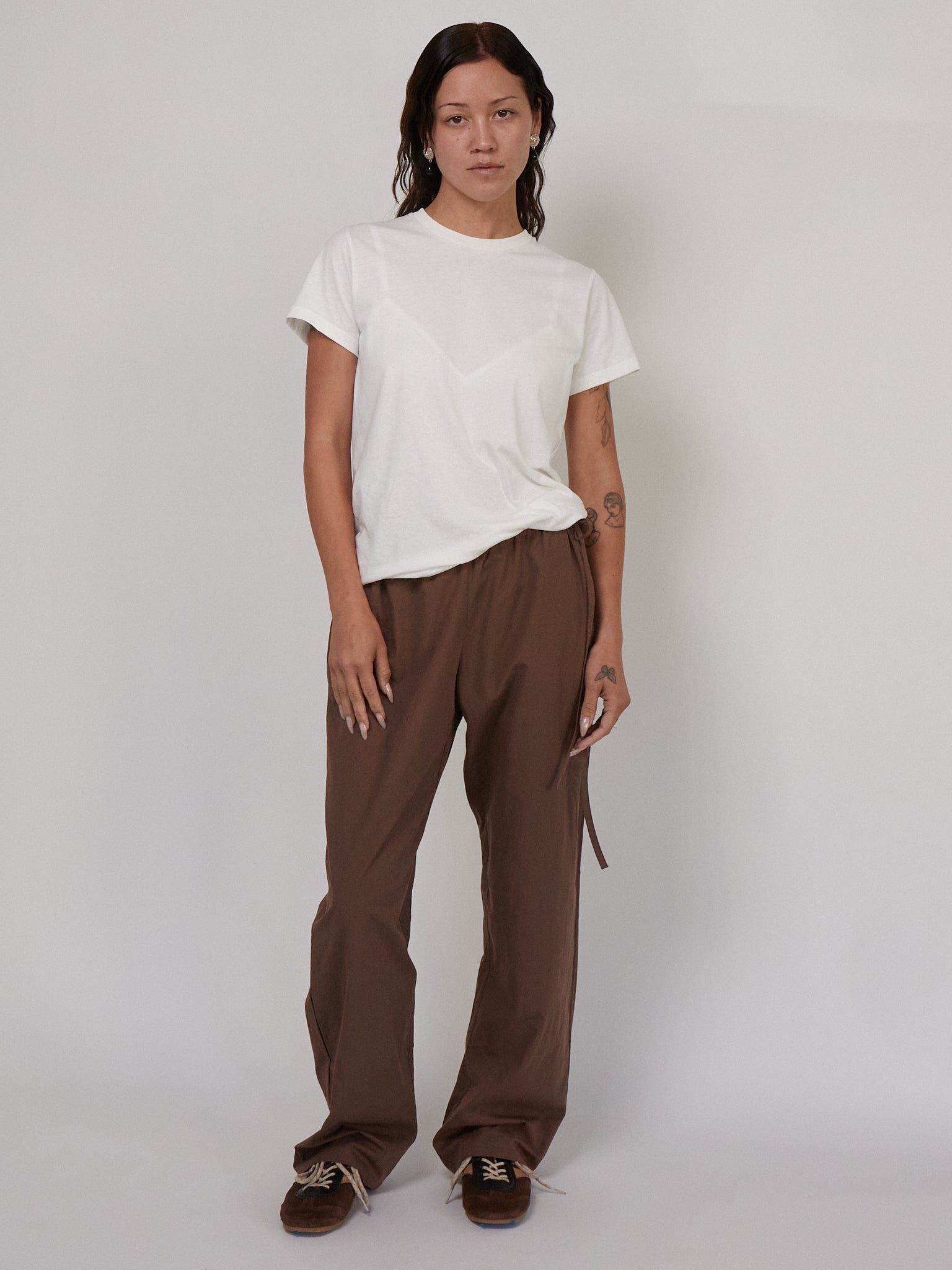 Brooke Callahan Tie Pants in Chocolate, curated by Shop Sommer in San Francisco.