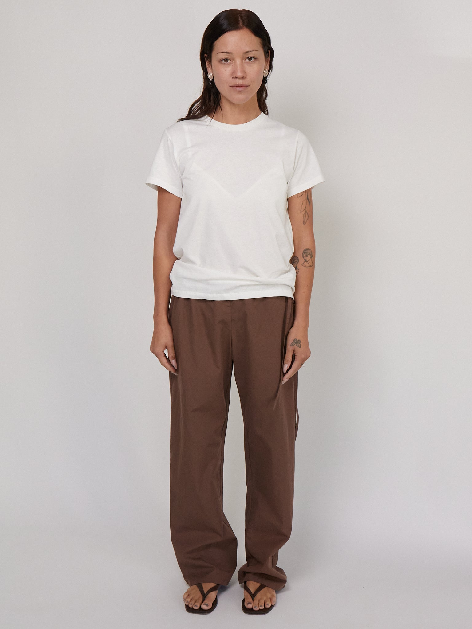 Brooke Callahan Tie Pants in Chocolate, curated by Shop Sommer in San Francisco.