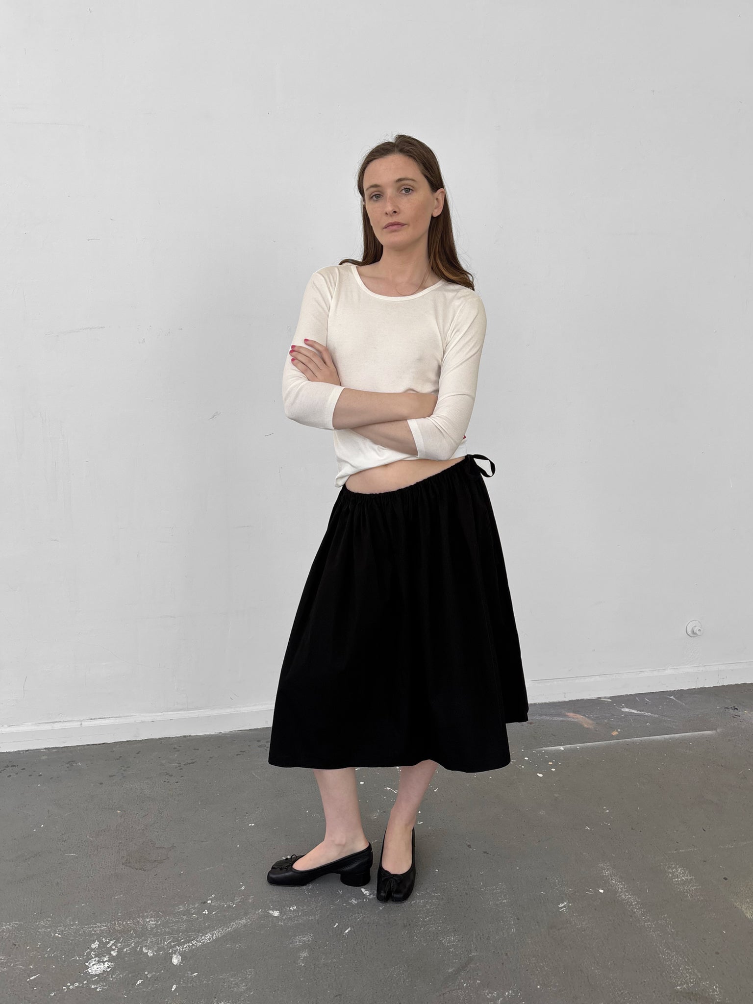 Brooke Callahan Tie Skirt in Black, curated by Shop Sommer in San Francisco.