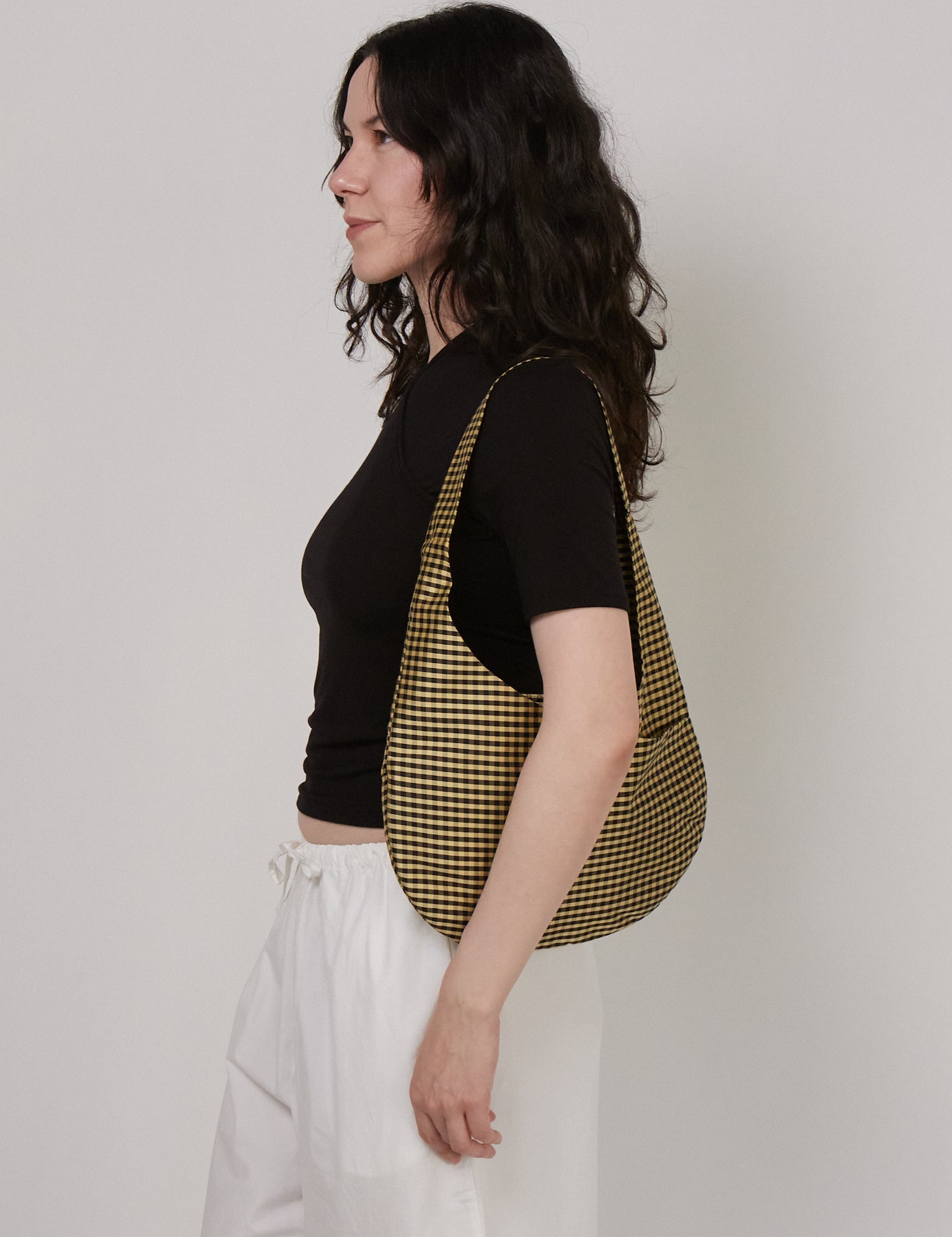 Coming of Age Hobo Mini Bag Gingham, curated by Shop Sommer in San Francisco.