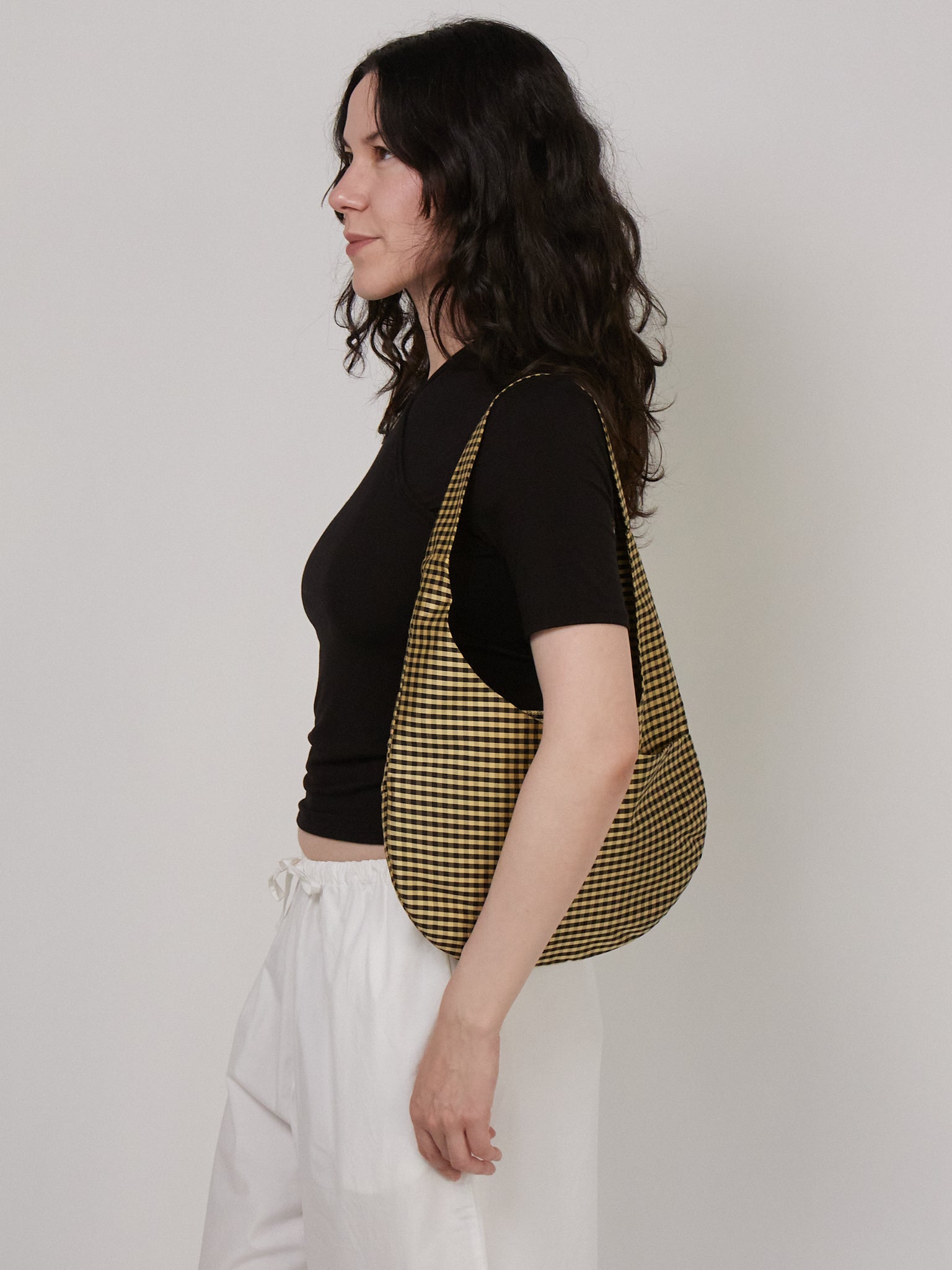 Coming of Age Hobo Mini Bag Gingham, curated by Shop Sommer in San Francisco.