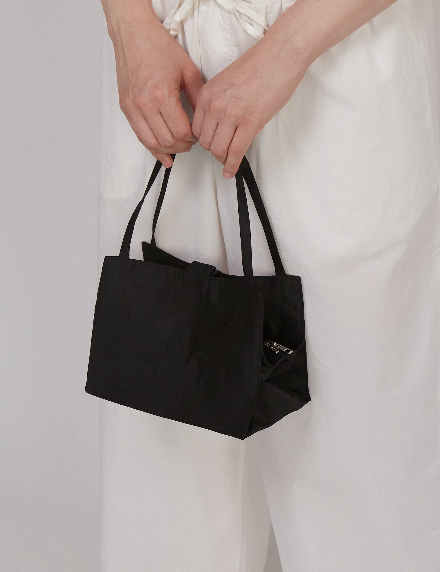 Coming of Age NYC Mini Lady Bag Black Silk Taffeta Shop Sommer San Francisco