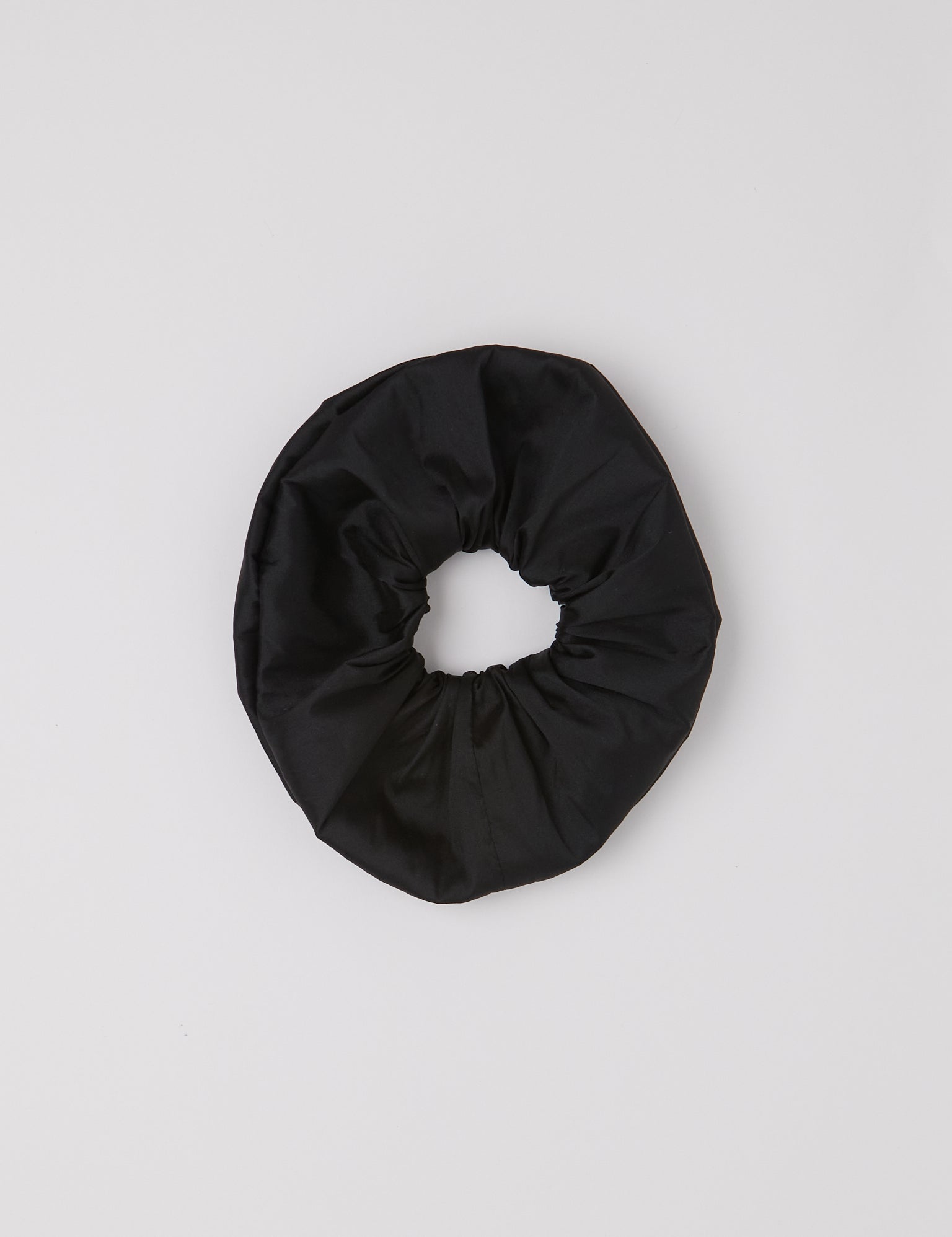 Coming of Age Black Silk Taffeta Scrunchie, curated by Shop Sommer in San Francisco.