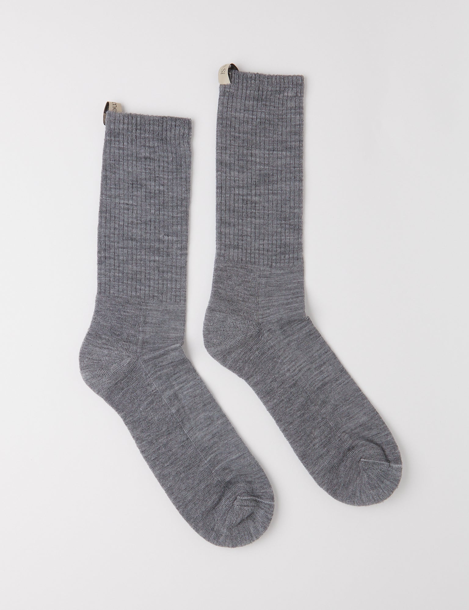 Comme Si Merino Wool Tube Sock Heather Grey, curated by Shop Sommer in San Francisco.