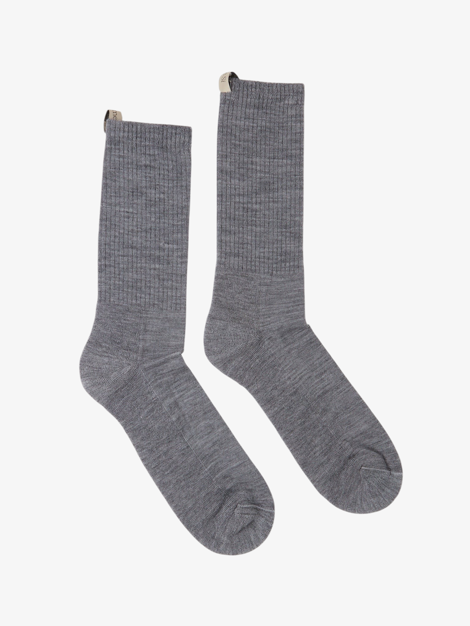 Comme Si Merino Wool Tube Sock Heather Grey, curated by Shop Sommer in San Francisco.