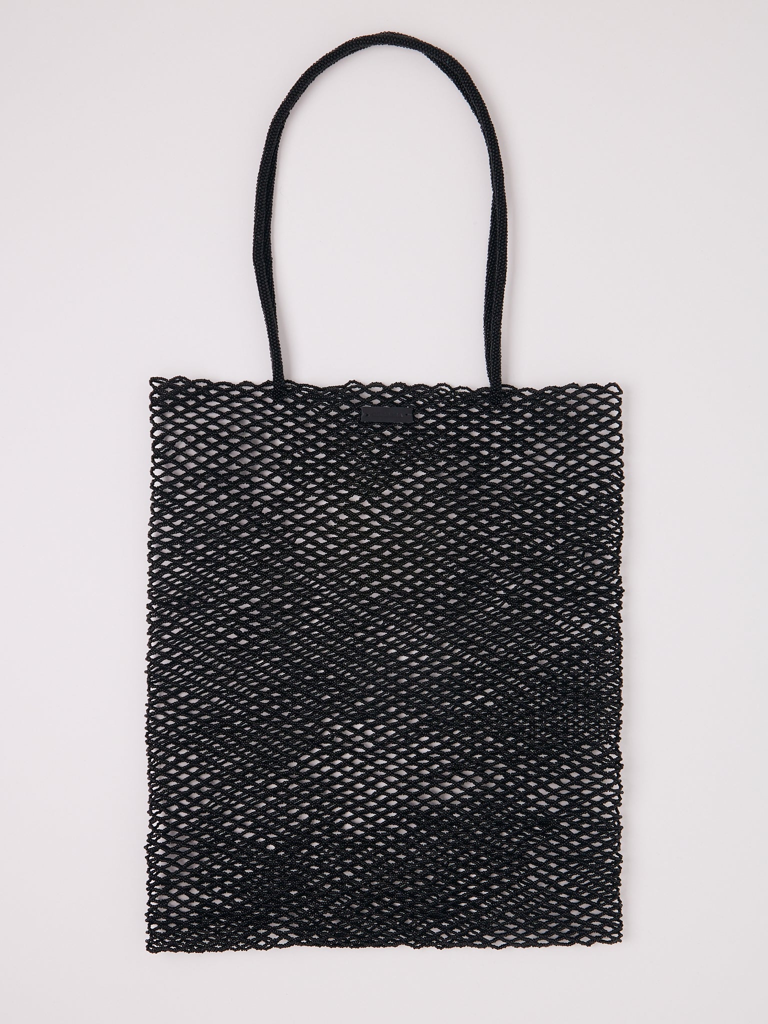 Cordera Handmade Beaded Tote Bag Black, curated by Shop Sommer in San Francisco.